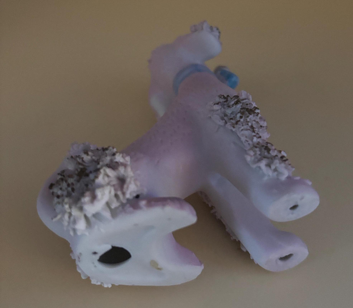Vintage Pink Poodle Dog Hand Painted Japan Figurine Animal Figure Lover Antiques and Vintage