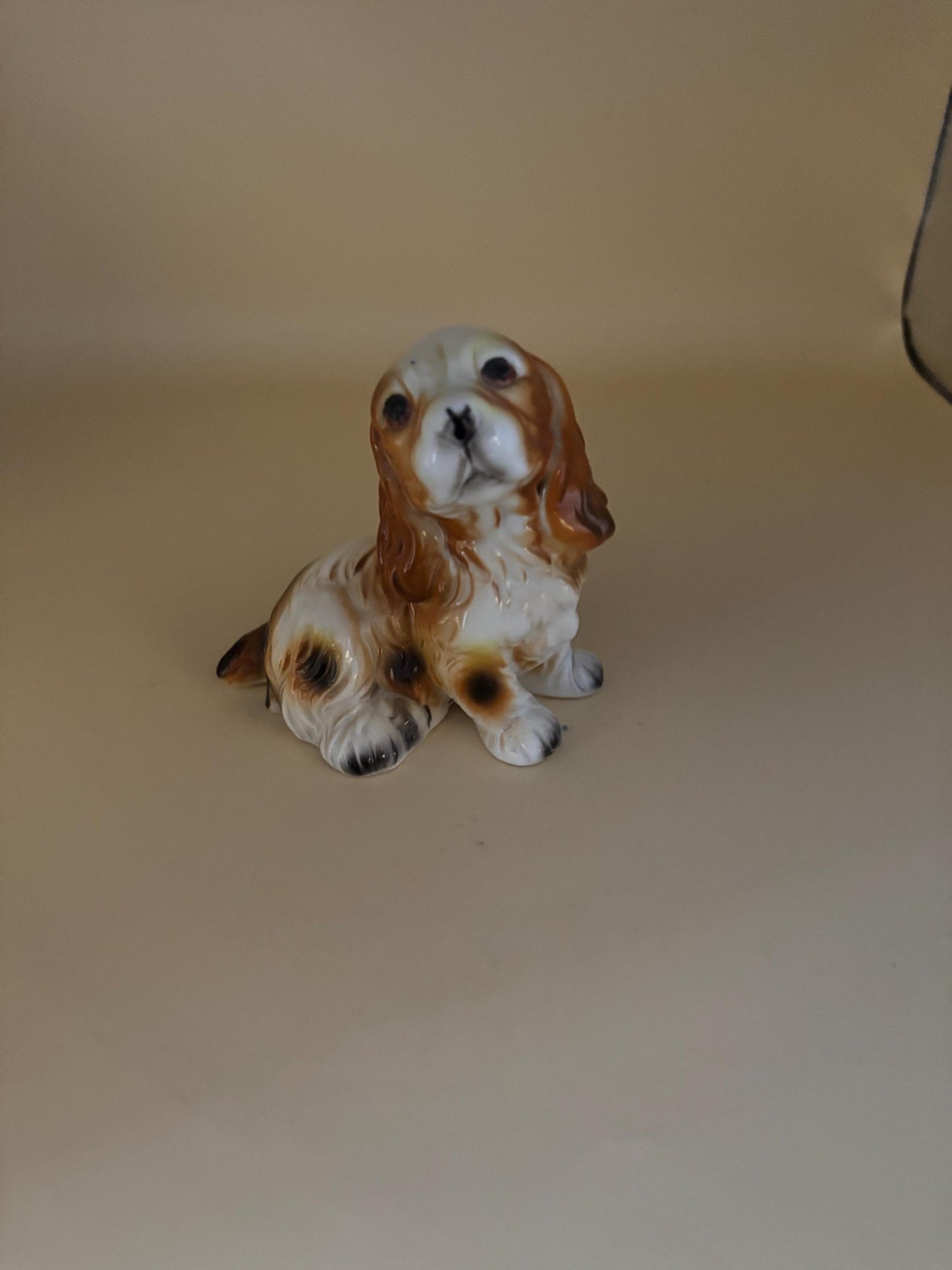 Vintage Cocker Spaniel Dog Hand Painted Japan Figurine Animal Figure Lover Antiques and Vintage