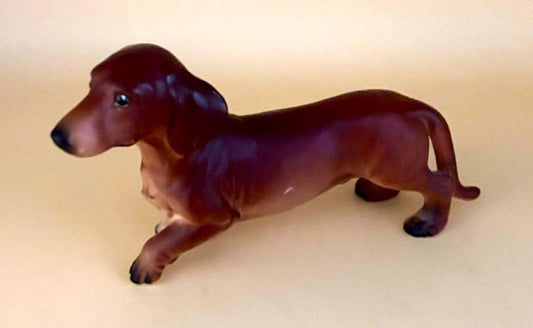 Vintage Dachshund Dog Hand Painted Japan Figurine Animal Figure Lover Antiques and Vintage