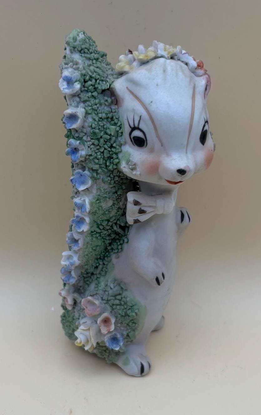Vintage Lefton Anthropomorphic Squirrel Figurine Playful Fine China Animals in Nature Art Work Figurine Lover Antiques and Vintage