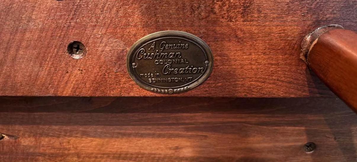 Cushman Colonial Creations Cobblers Bench Primitive Rustic Table Lover Antiques and Vintage