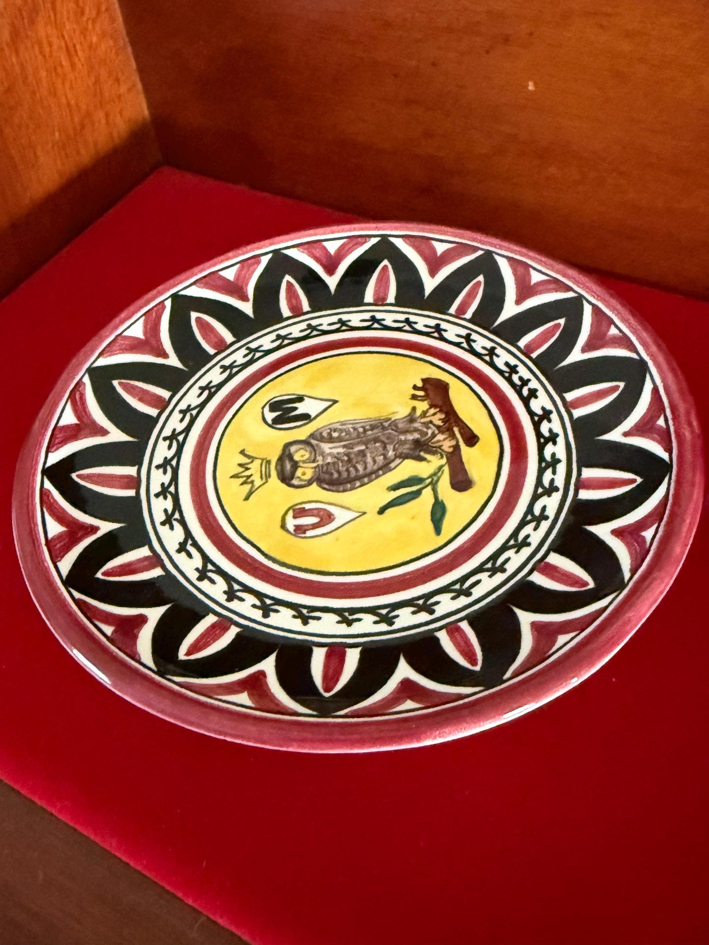 Vintage Palio di Siena Owl Plate Owl Porcelain Plate Lover Antiques and Vintage