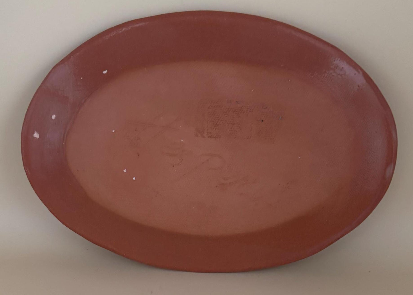 Antique Hesperus Terracotta Pottery Bowl Hand Painted Plate Lover Antiques and Vintage