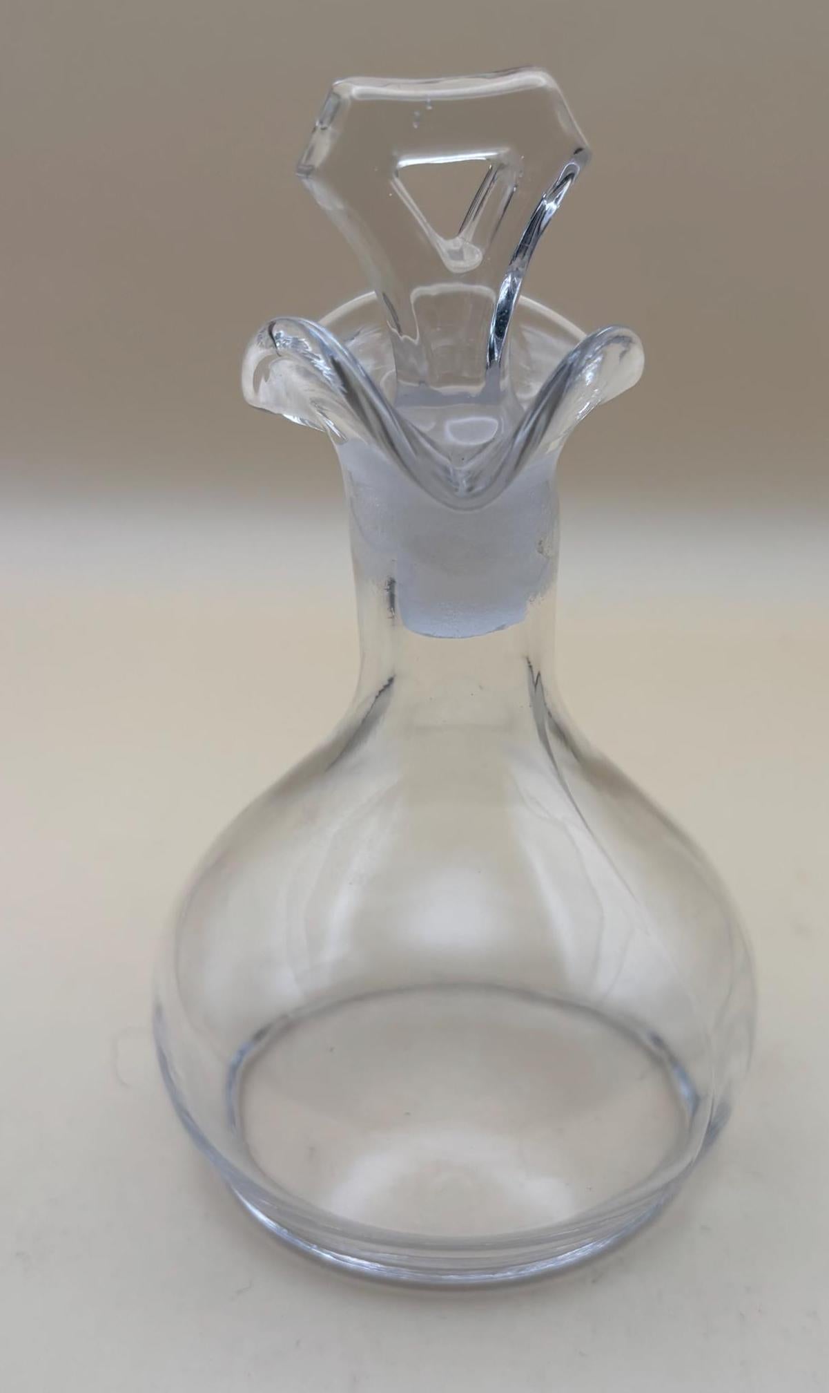 Vintage Heisey Glass Perfume Bottle with Stopper Glass Decanter Cruet Lover Antiques and Vintage
