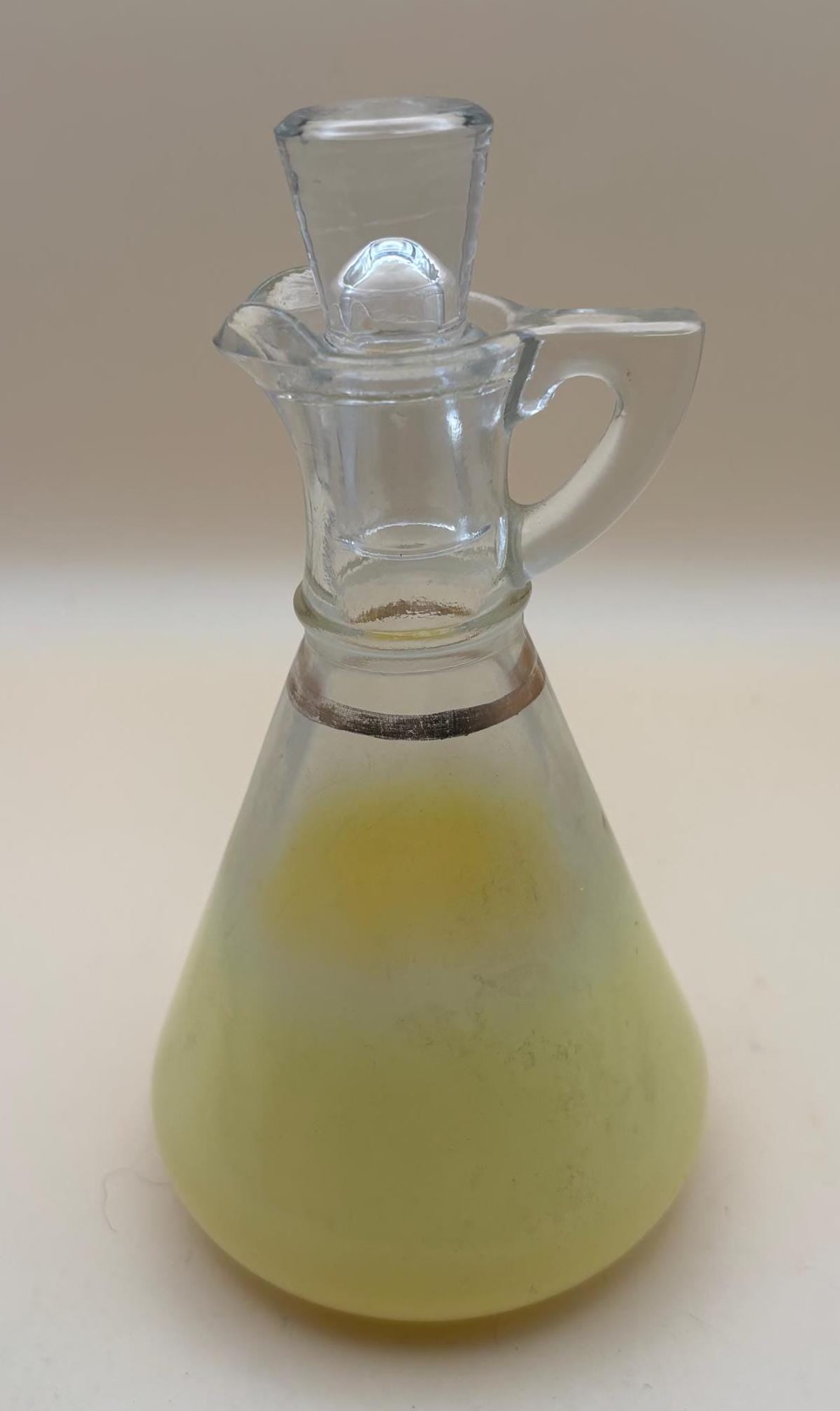Vintage Blendo Yellow Fade Oil Dispenser with Stopper Hombre Glass Cruet Decanter Lover Antiques and Vintage
