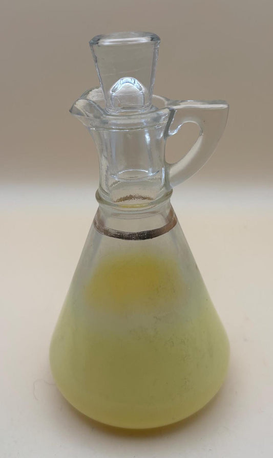 Vintage Blendo Yellow Fade Oil Dispenser with Stopper Hombre Glass Cruet Decanter Lover Antiques and Vintage