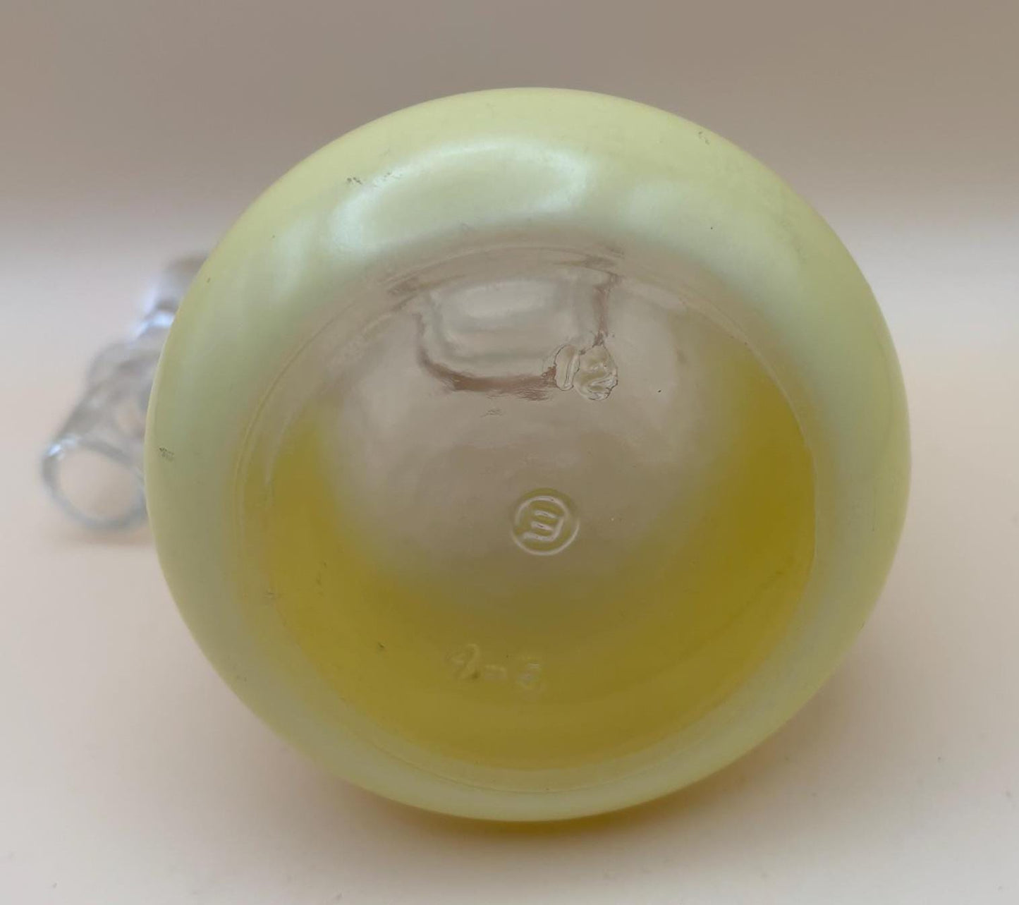 Vintage Blendo Yellow Fade Oil Dispenser with Stopper Hombre Glass Cruet Decanter Lover Antiques and Vintage