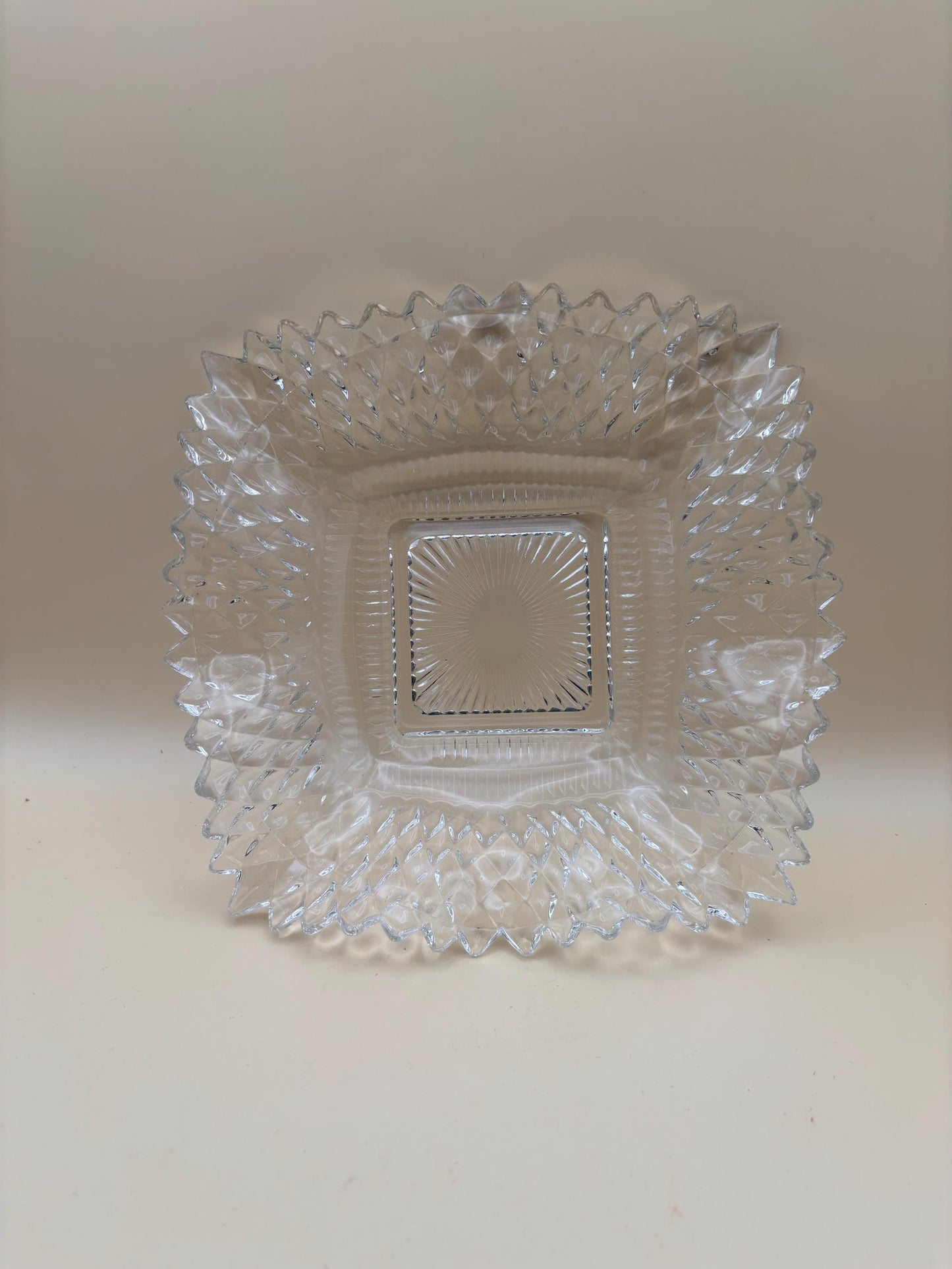Vintage LG Wright Glass Co Daisy & Cube Amber Goblet Lover Antiques and Vintage