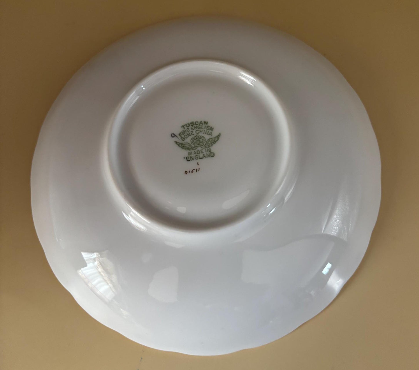 Vintage Tuscan English Bone China Saucer Black Grapes Vines with Gold Gilding Lover Antiques and Vintage