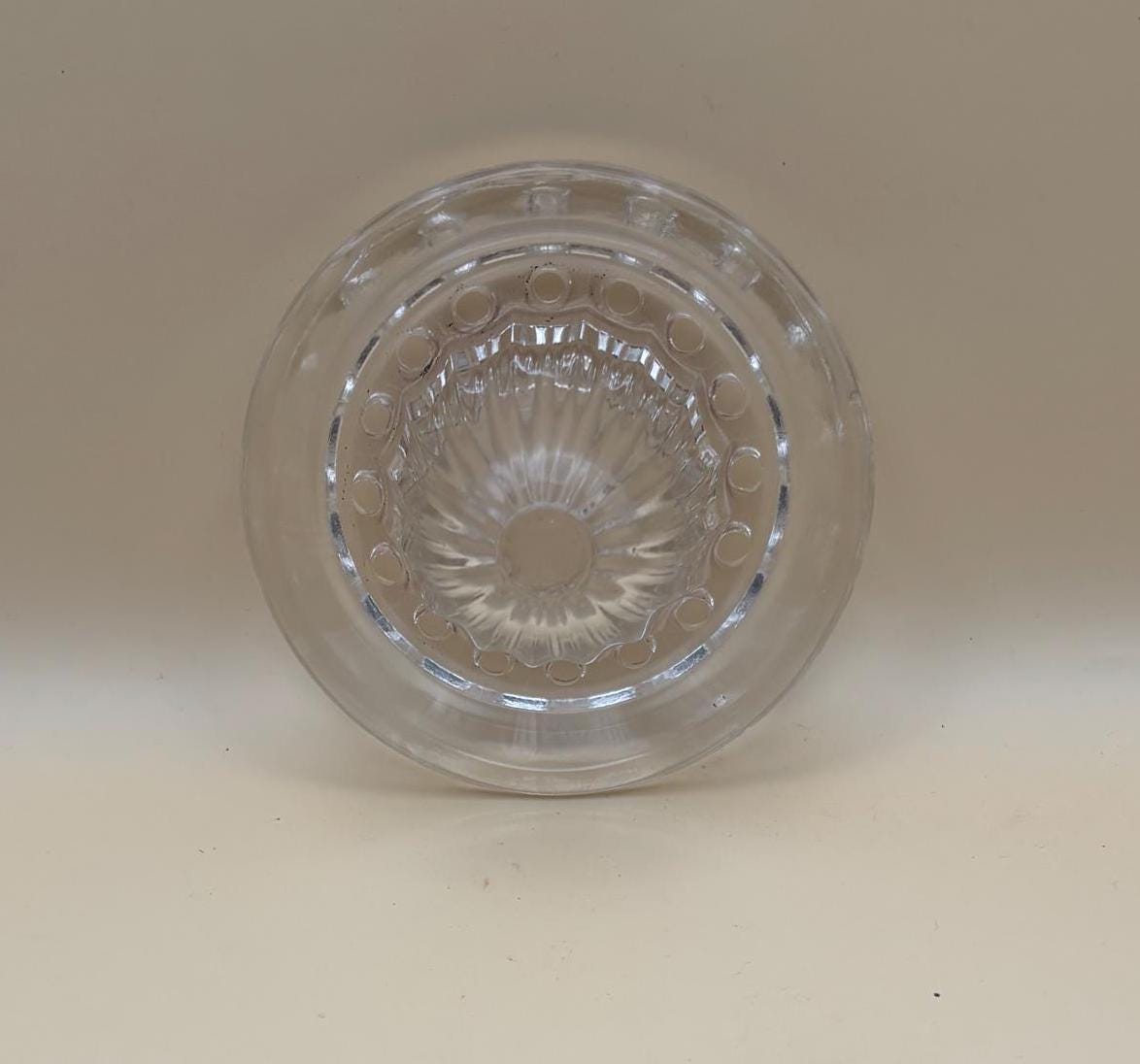 Vintage Glass Mini Citrus Juicer Reamer Bowl with Spout No Flaws Pretty Glass Art Lover Antiques and Vintage