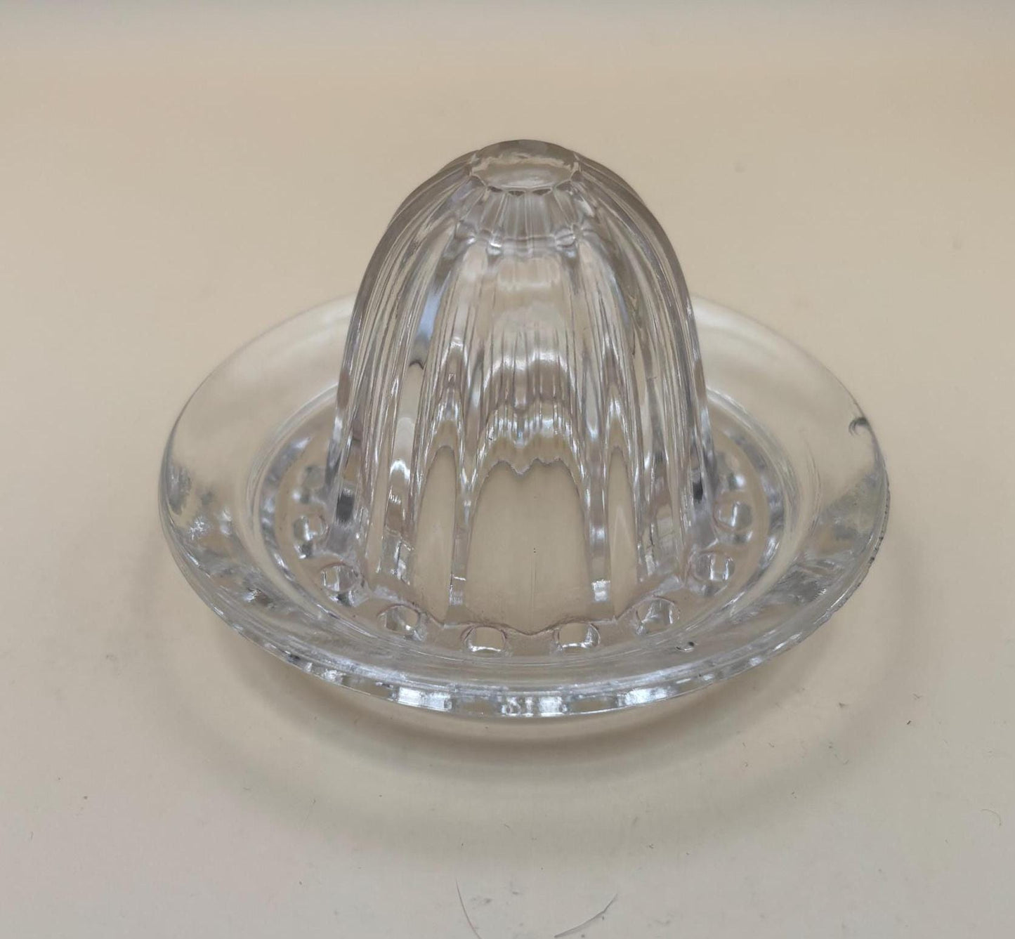 Vintage Glass Mini Citrus Juicer Reamer Bowl with Spout No Flaws Pretty Glass Art Lover Antiques and Vintage