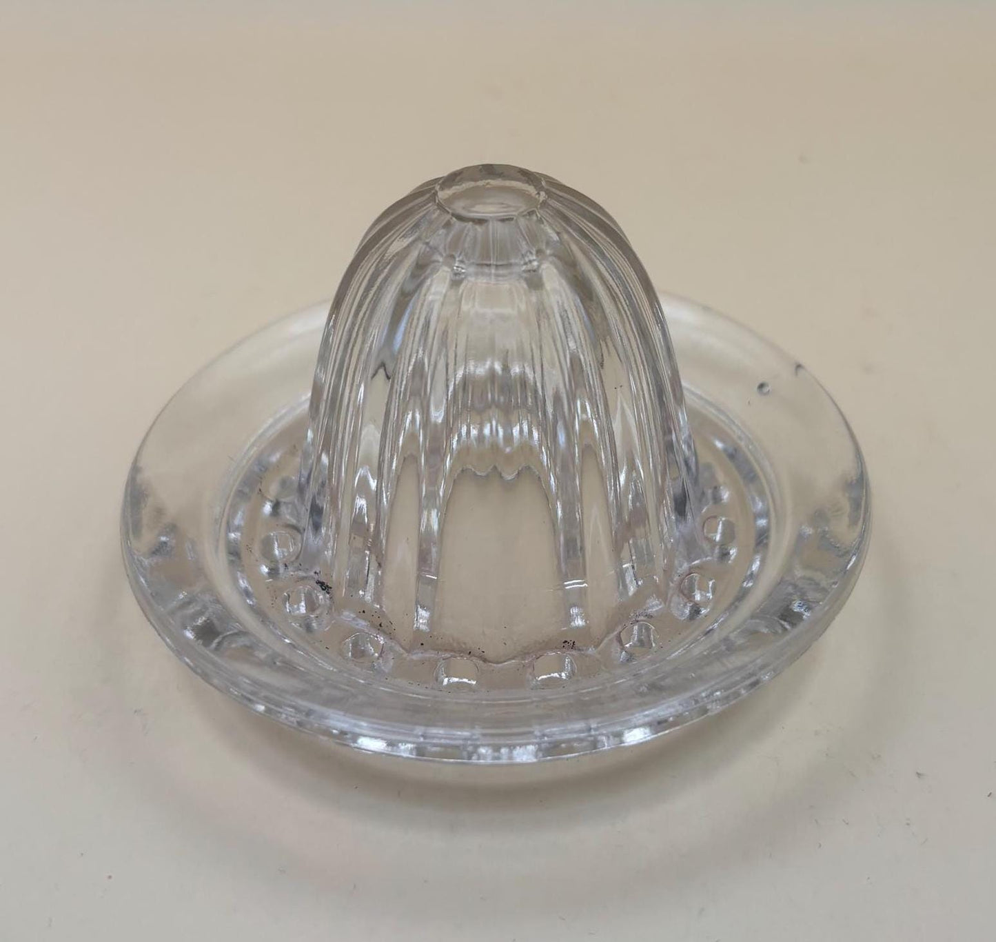 Vintage Glass Mini Citrus Juicer Reamer Bowl with Spout No Flaws Pretty Glass Art Lover Antiques and Vintage