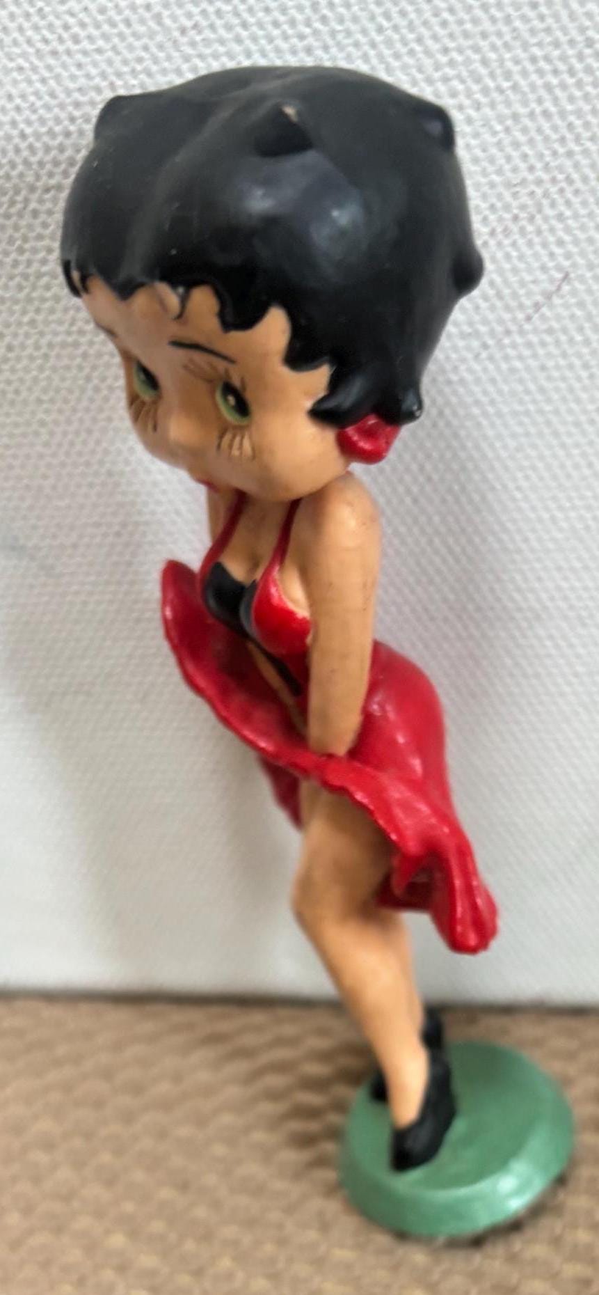 Vintage Betty Boop Statue with the Red Frilly Dress KFS/FS Bully West Germany Europe Dated 1989 Figurine Lover Antiques and Vintage
