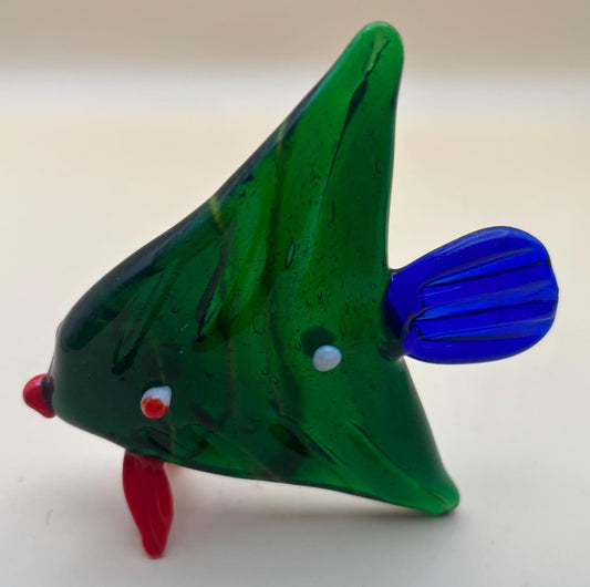 Vintage Murano Colorful Glass Fish Figurine Mini Glass Fish Art Glass Under the Sea Lover Antiques and Vintage
