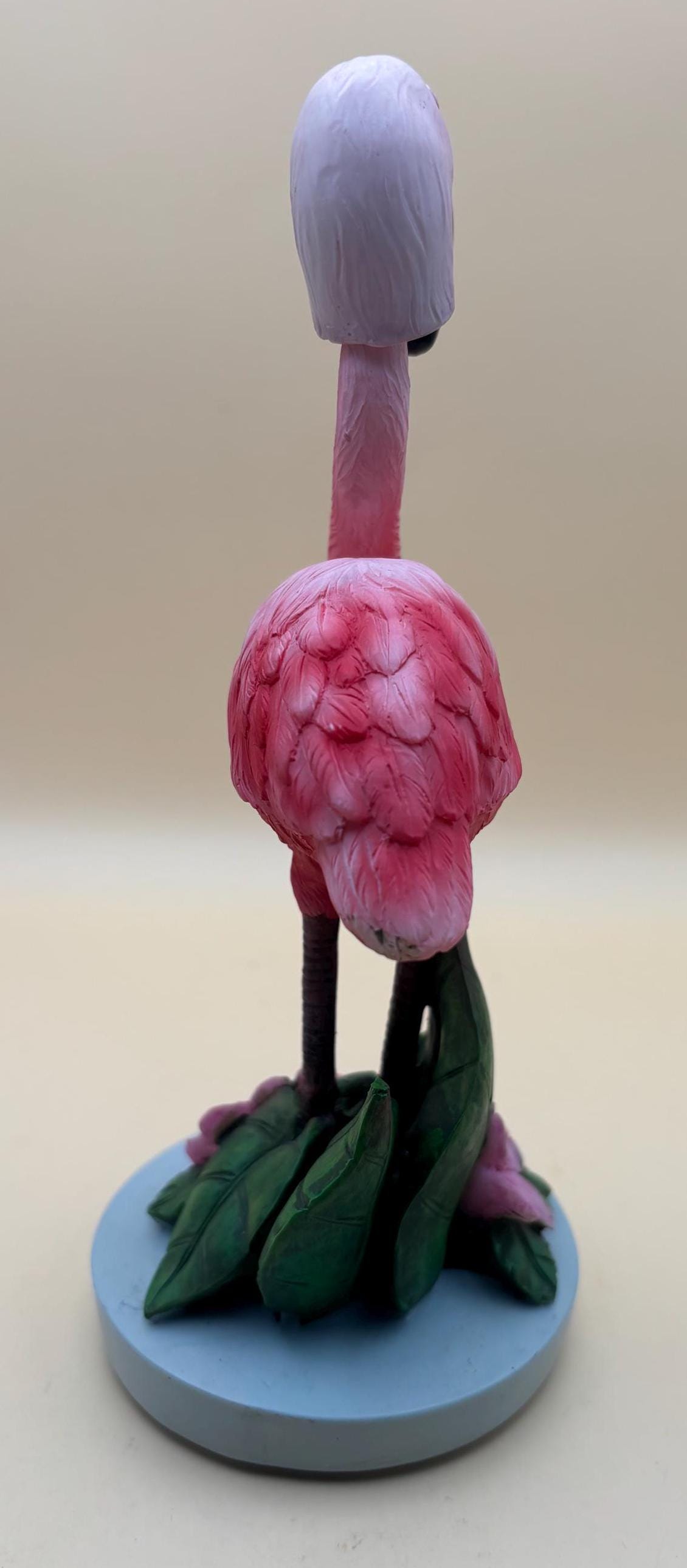 Vintage Flamingo Resin Bobble Head Figurine Silver Springs, Florida Lover Antiques and Vintage