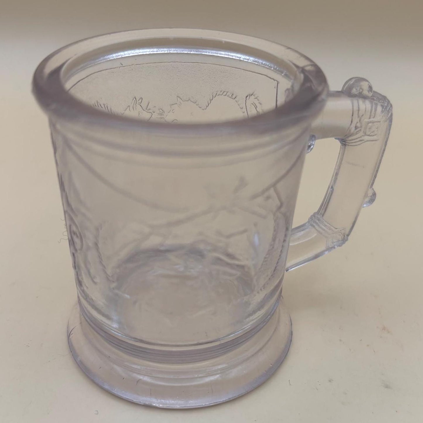 Antique EAPG Dithridge Glass Cats Fighting Toy Mug 1879 Lover Antiques and Vintage