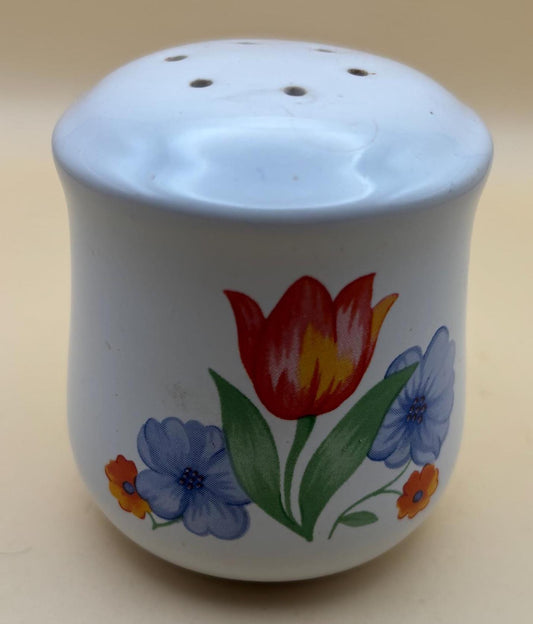 Vintage Pepper Shaker Corning Fresh Cut Green Trim Corelle Collection Tulip Lover Antiques and Vintage