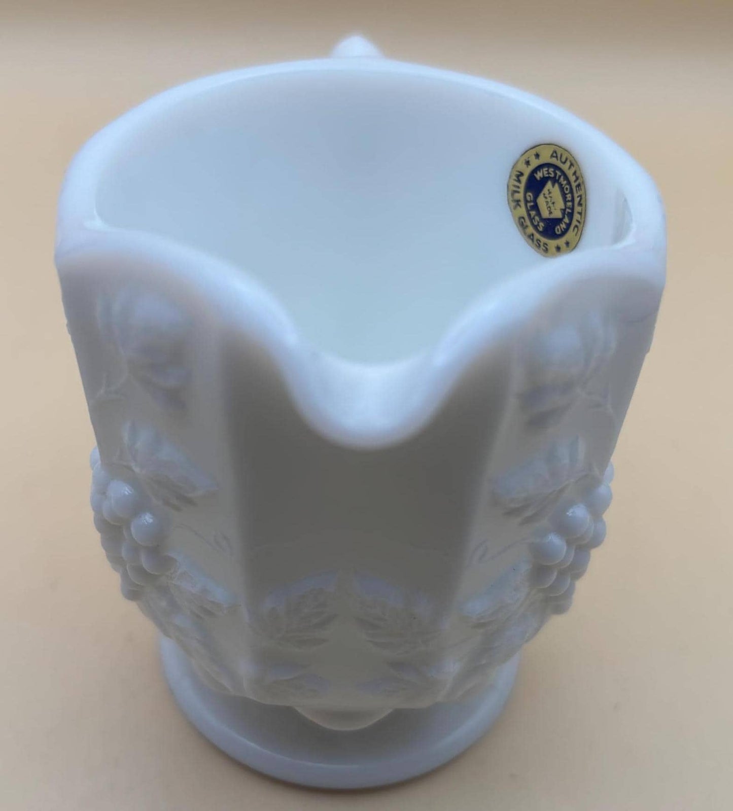 Vintage LG Wright Glass Co Daisy & Cube Amber Goblet Lover Antiques and Vintage
