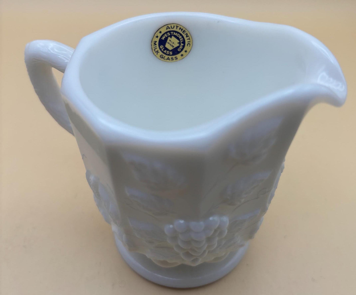 Vintage LG Wright Glass Co Daisy & Cube Amber Goblet Lover Antiques and Vintage