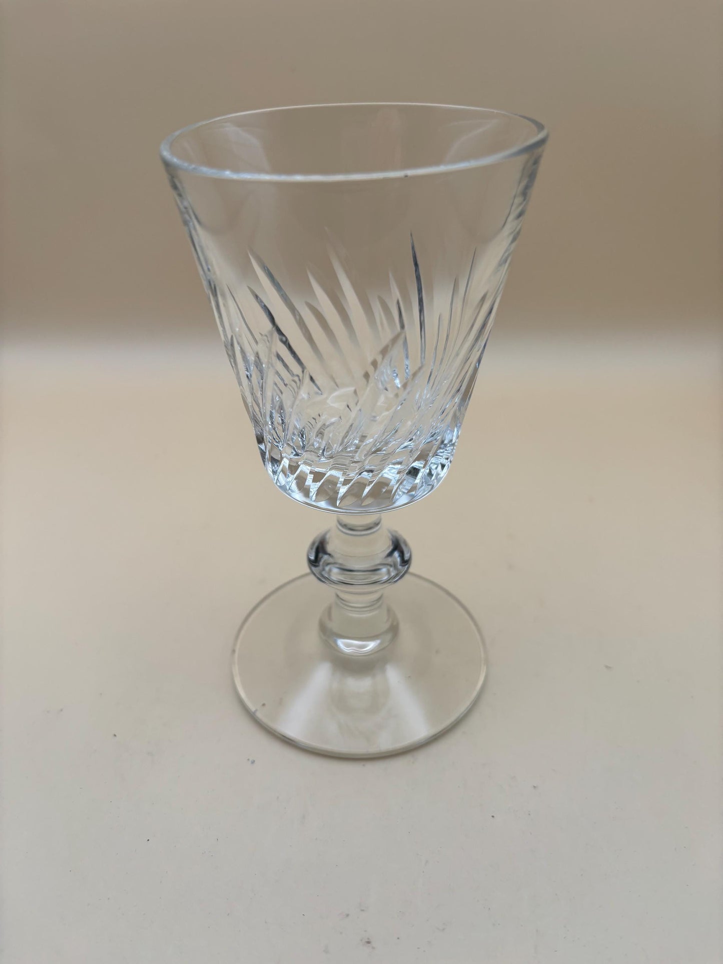Antique Crystal Glass Footed Cup Lover Antiques and Vintage