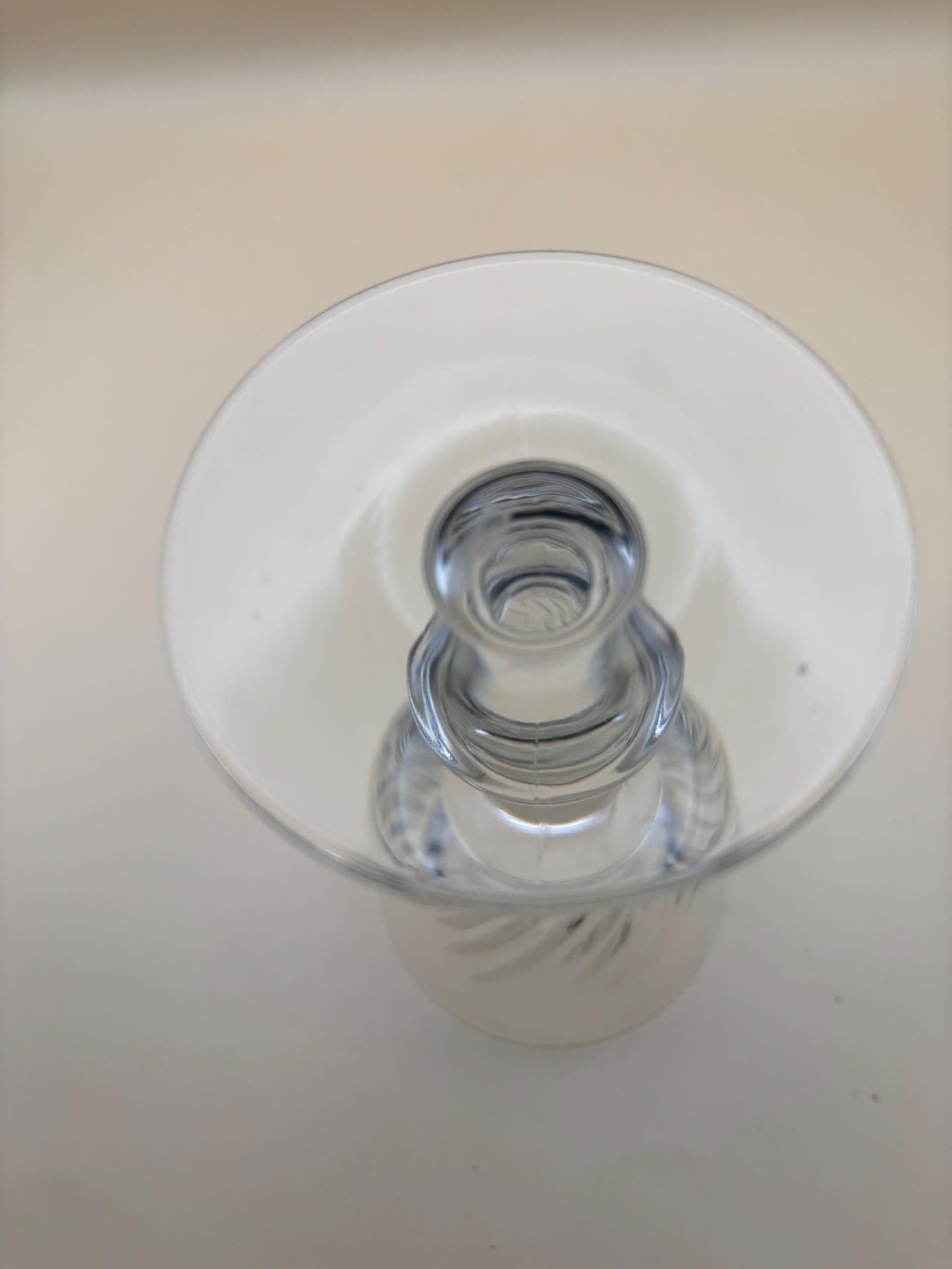 Antique Crystal Glass Footed Cup Lover Antiques and Vintage
