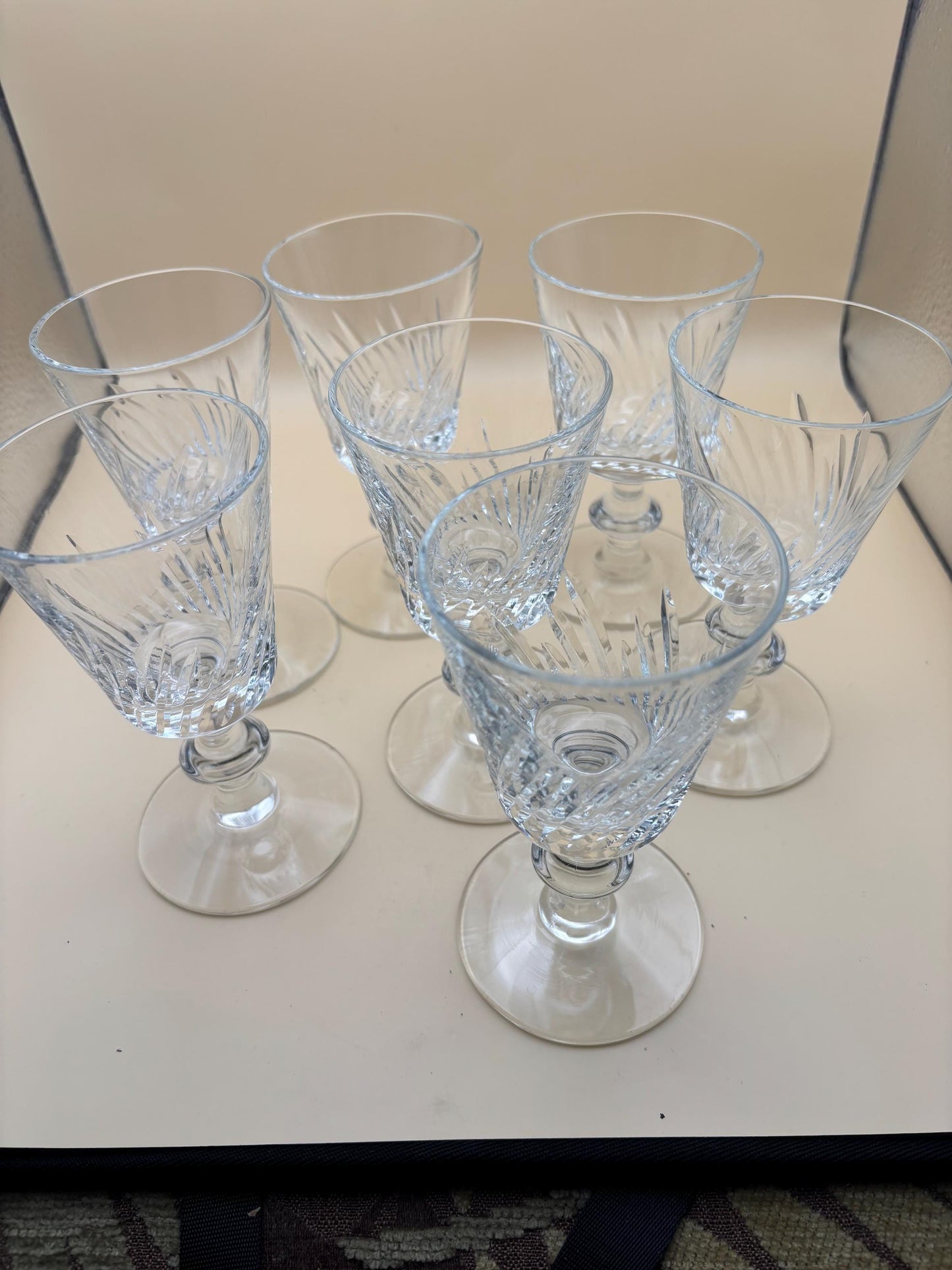 Antique Crystal Glass Footed Cup Lover Antiques and Vintage