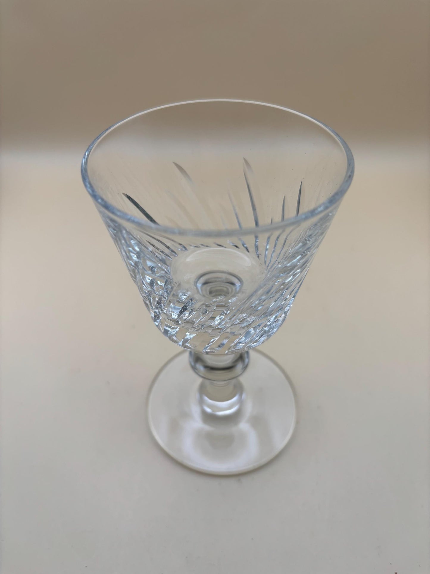 Antique Crystal Wine Glass Footed Cup Lover Antiques and Vintage