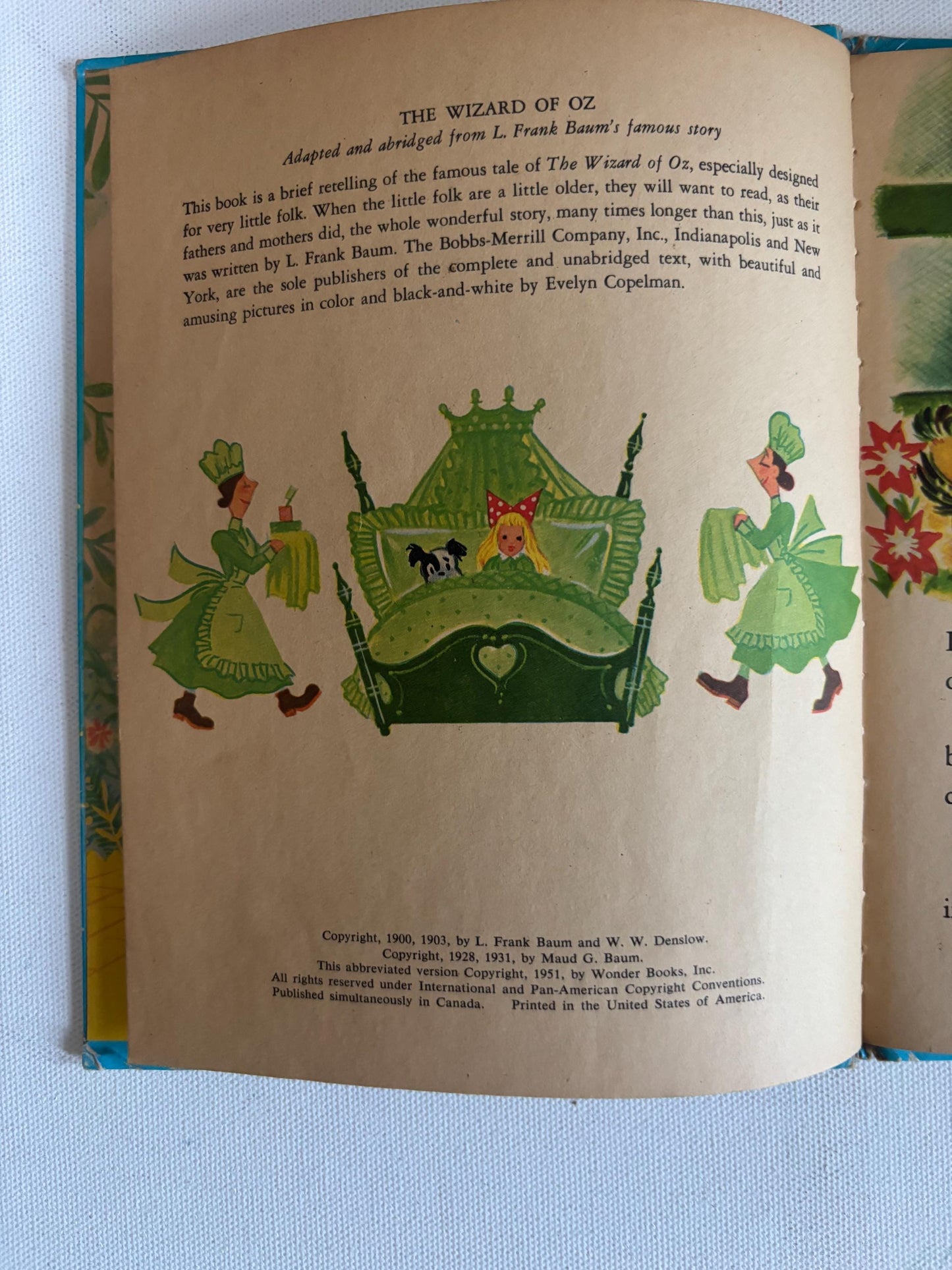 Vintage The Wizard of Oz Book Children's Book by Wonder Books Lover Antiques and Vintage