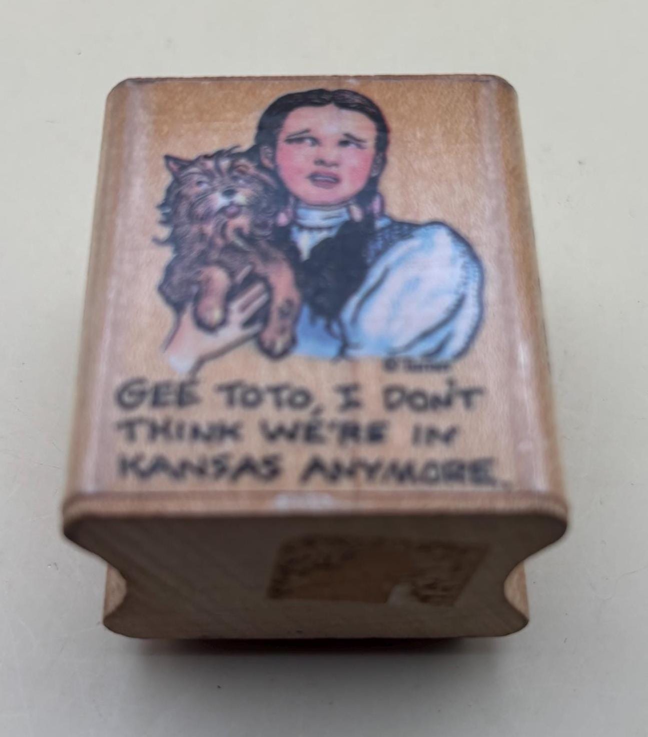 Vintage Dorothy and Toto From The Wizard of Oz Stamp Gee Toto, I Don't Think We're In Kansas Anymore Stamp Lover Antiques and Vintage