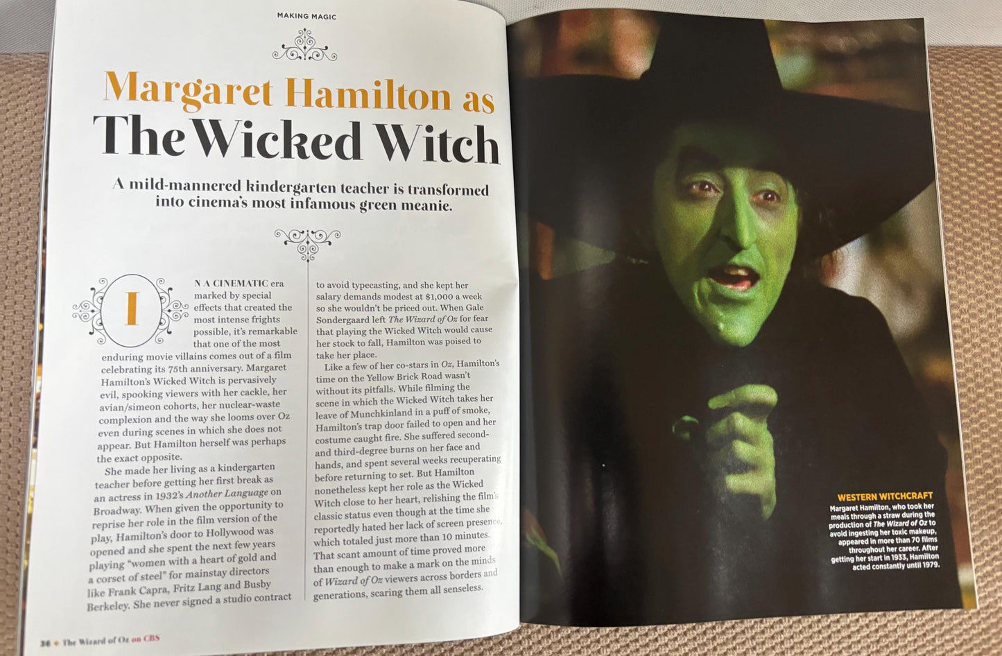 The Wizard of Oz Official CBS Collectors Edition Magazine Lover Antiques and Vintage