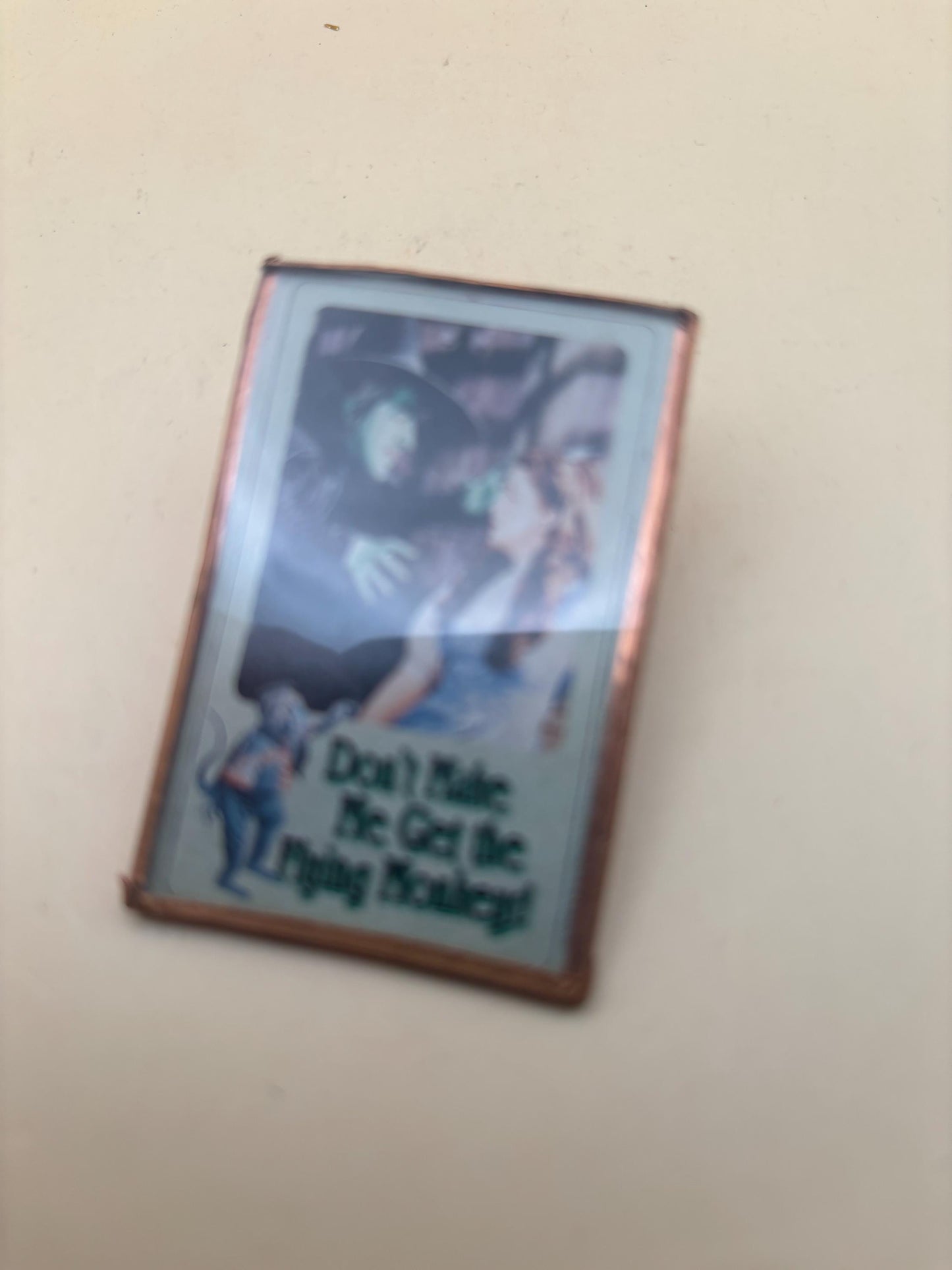 Vintage Dorothy and Wicked Witch Pin Don't Make Me Get The Flying Monkey The Wizard of Oz Lover Antiques and Vintage