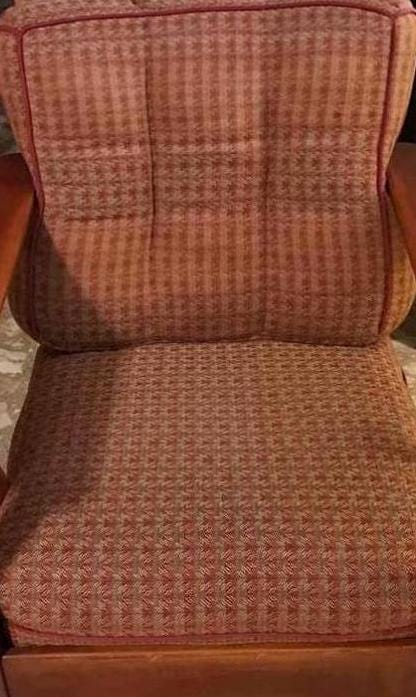Cushman Colonial Creations Shaftsbury Paddle Armchair Chair No. 083 Including Original Cushions & Bottom Rack Lover Antiques