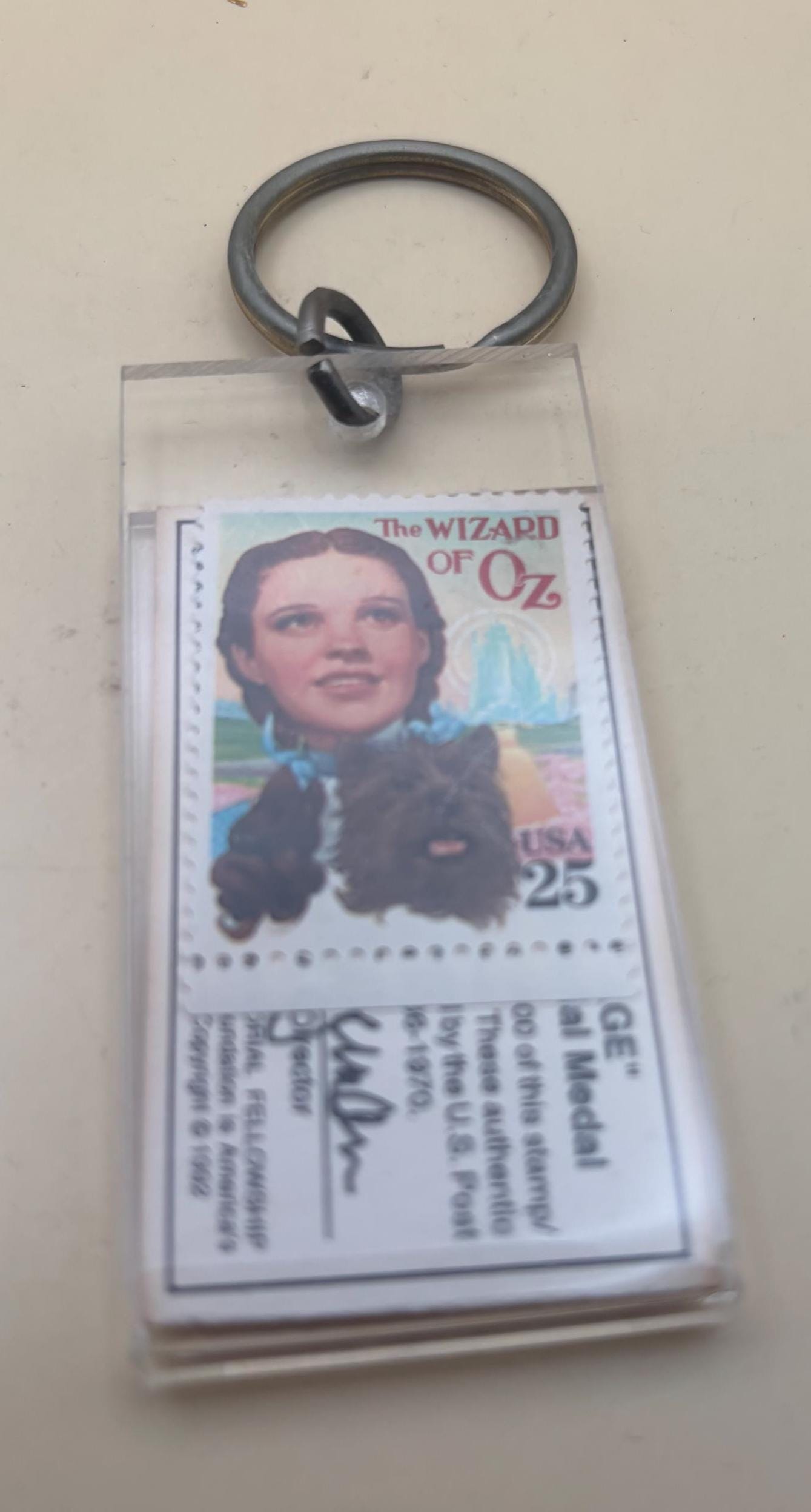 Vintage Dorothy Stamp and Keychain From The Wizard of Oz Lover Antiques and Vintage