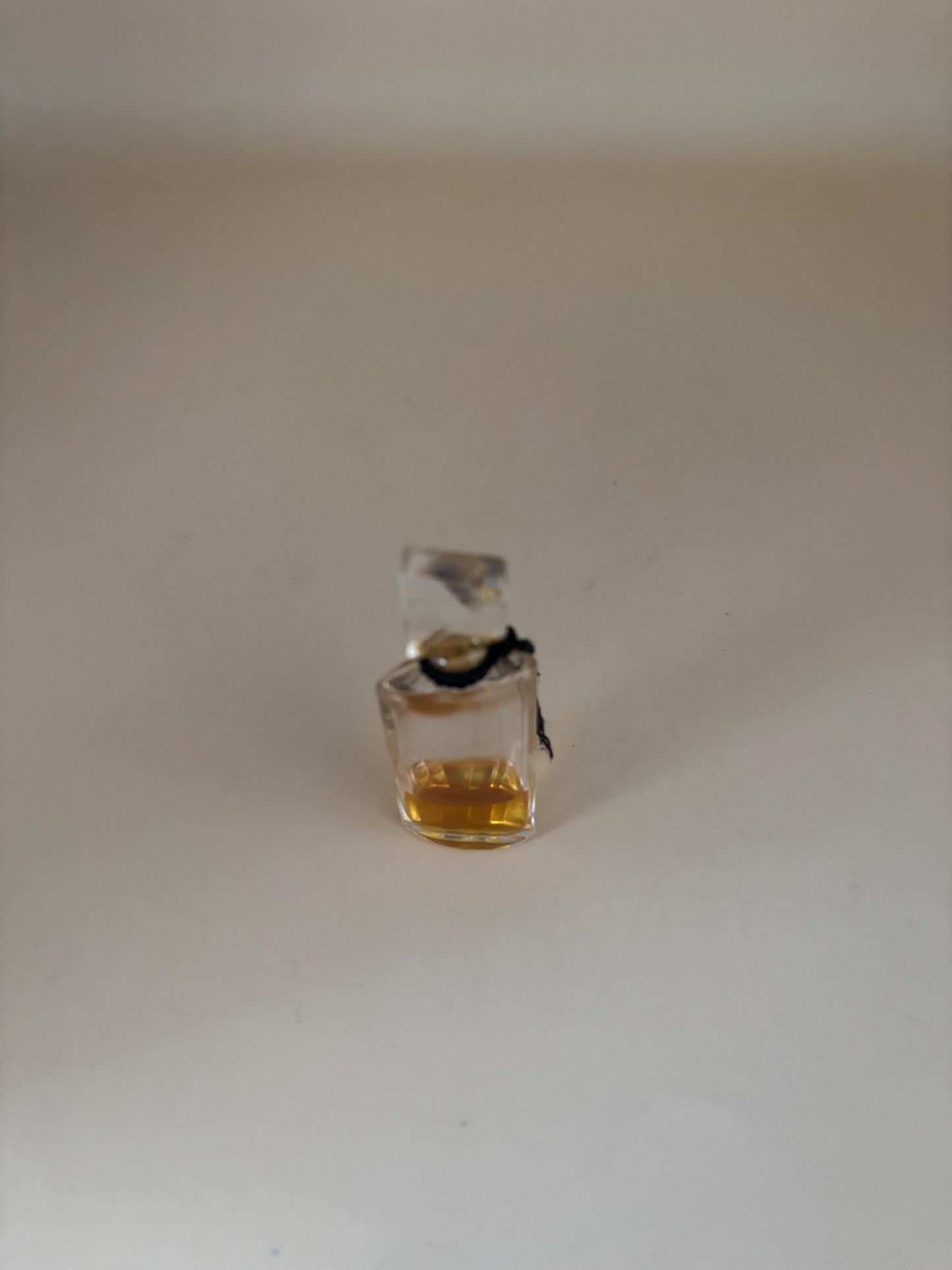 Vintage Habanita Molinard Eau de Toilette Miniature 1.1 Fluid Ounces, Lalique Bottle with Silver Cap, Lover Antiques and Vintage