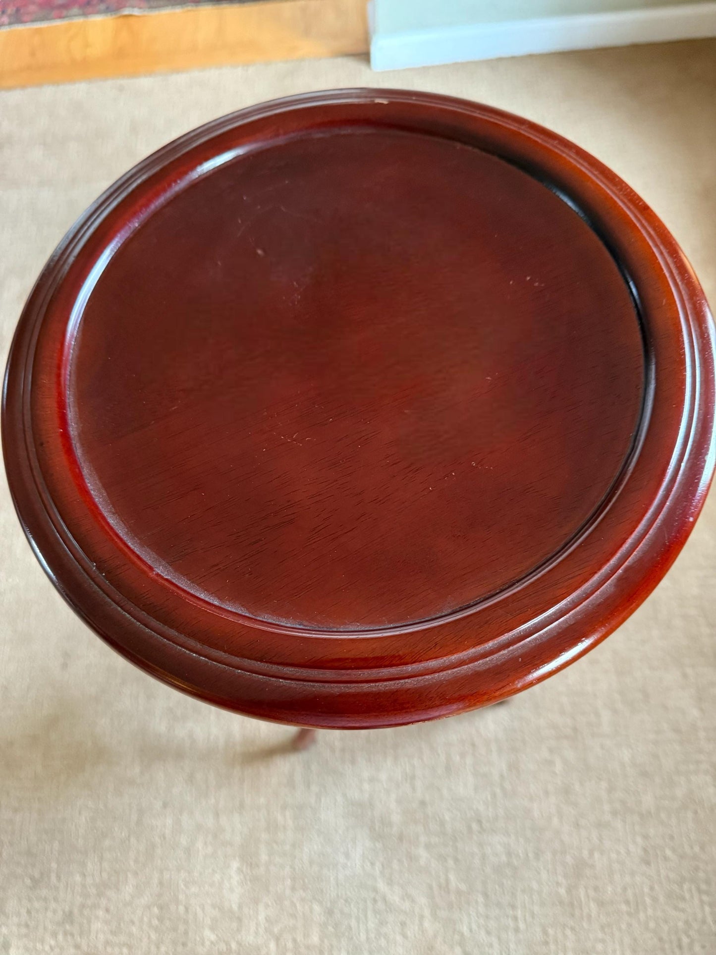 Antique Barley Twist Tall Plant Stand Side Table Pretty Accent Table Lover Antiques and Vintage