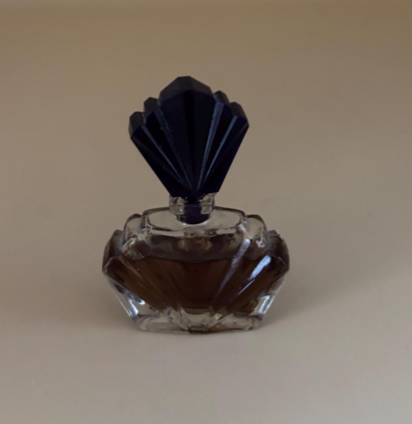 Vintage Passion Perfume by Elizabeth Taylor Black Handle Miniature Bottle Fan Flare Miniature Perfume Lover Antiques and Vintage