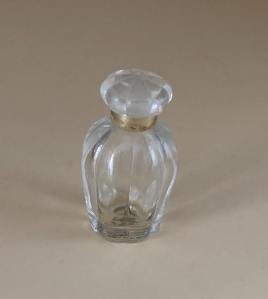 Vintage Miniature Perfume Bottle with Gold Around Top Lover Antiques and Vintage