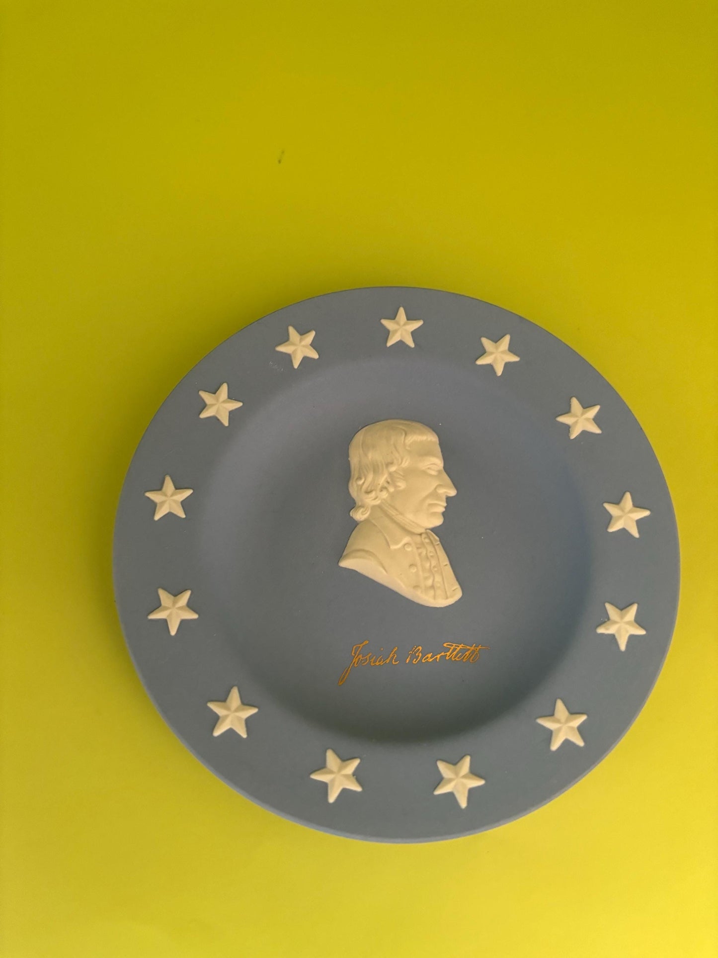 Vintage Wedgwood Josiah Barttlett Blue Jasperware Plate Lover Antiques and Vintage