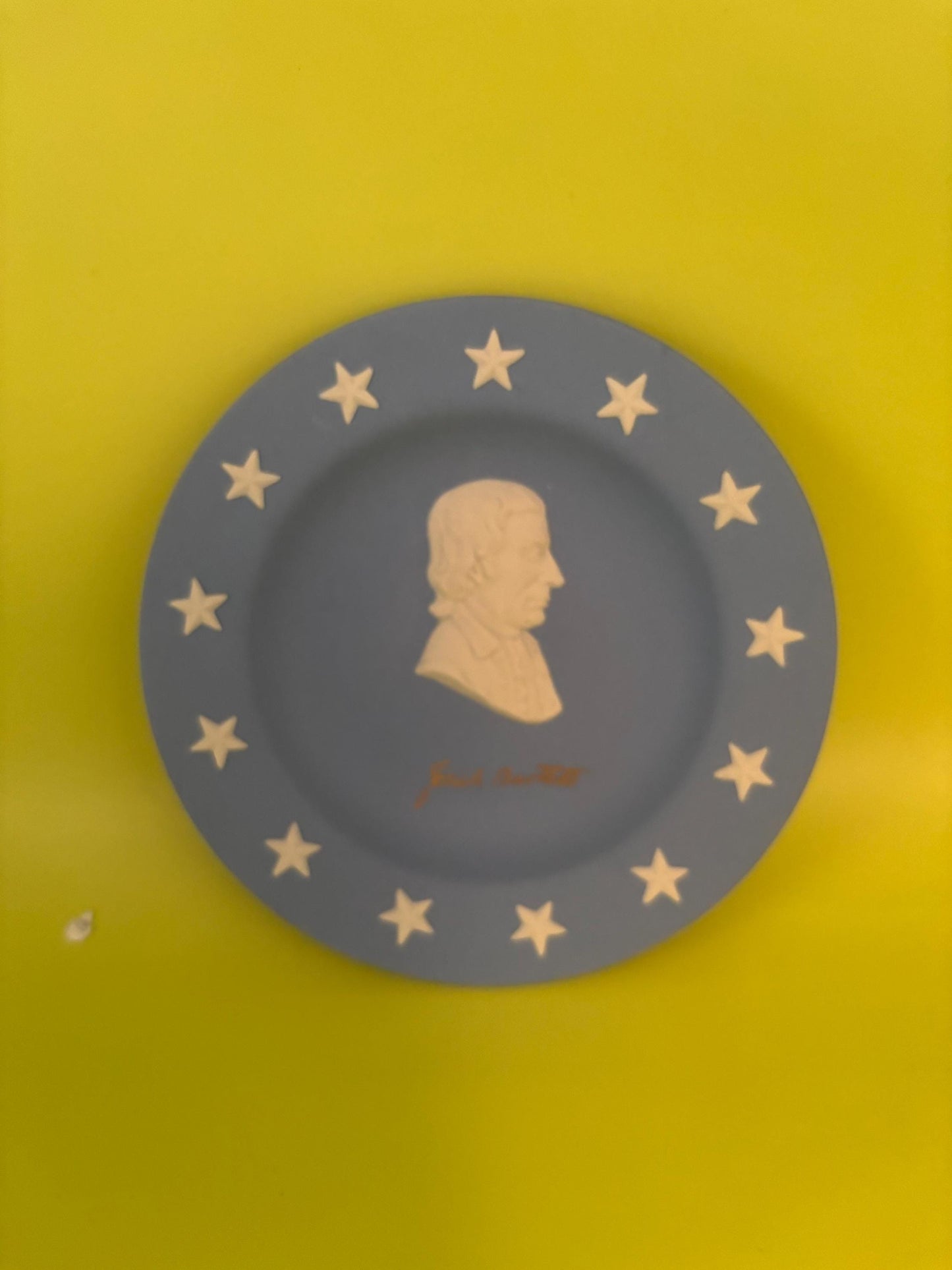 Vintage Wedgwood Josiah Barttlett Blue Jasperware Plate Lover Antiques and Vintage