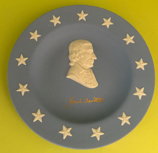 Vintage Wedgwood Josiah Barttlett Blue Jasperware Plate Lover Antiques and Vintage