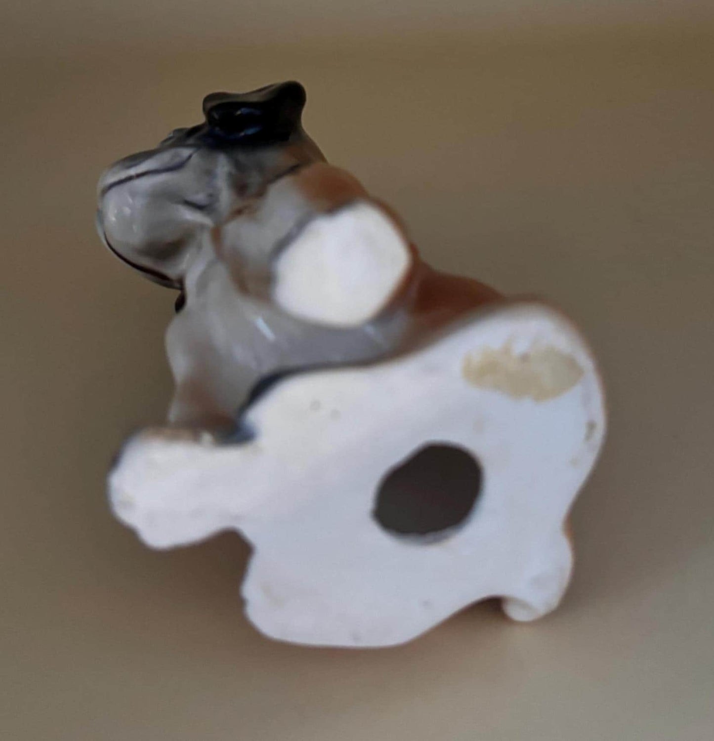 Vintage Boxer Dog Statue Hand Painted Japan Figurine Animal Figure Lover Antiques and Vintage