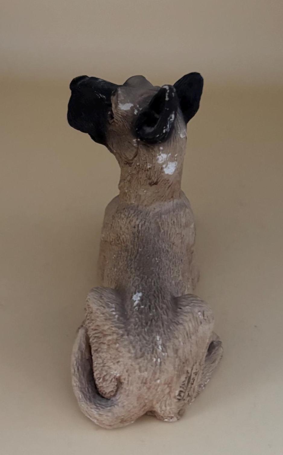 Vintage Great Dane Brown Dog Hand Painted Figurine Animal Figure Lover Antiques and Vintage