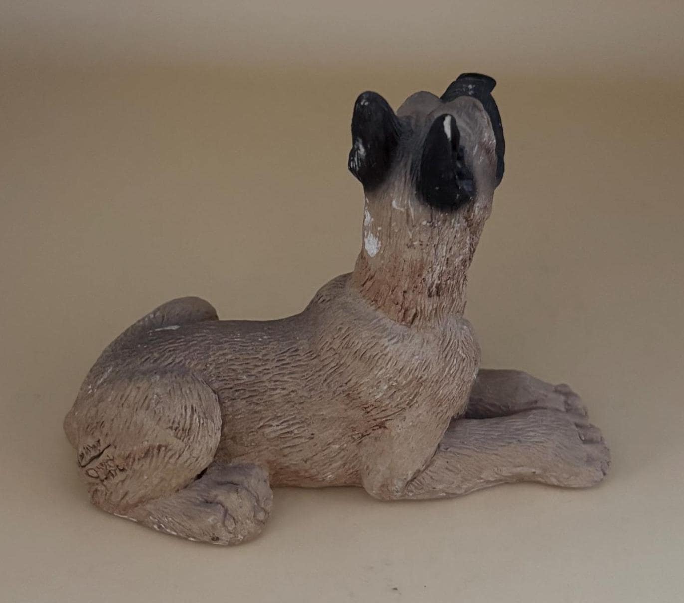 Vintage Great Dane Brown Dog Hand Painted Figurine Animal Figure Lover Antiques and Vintage
