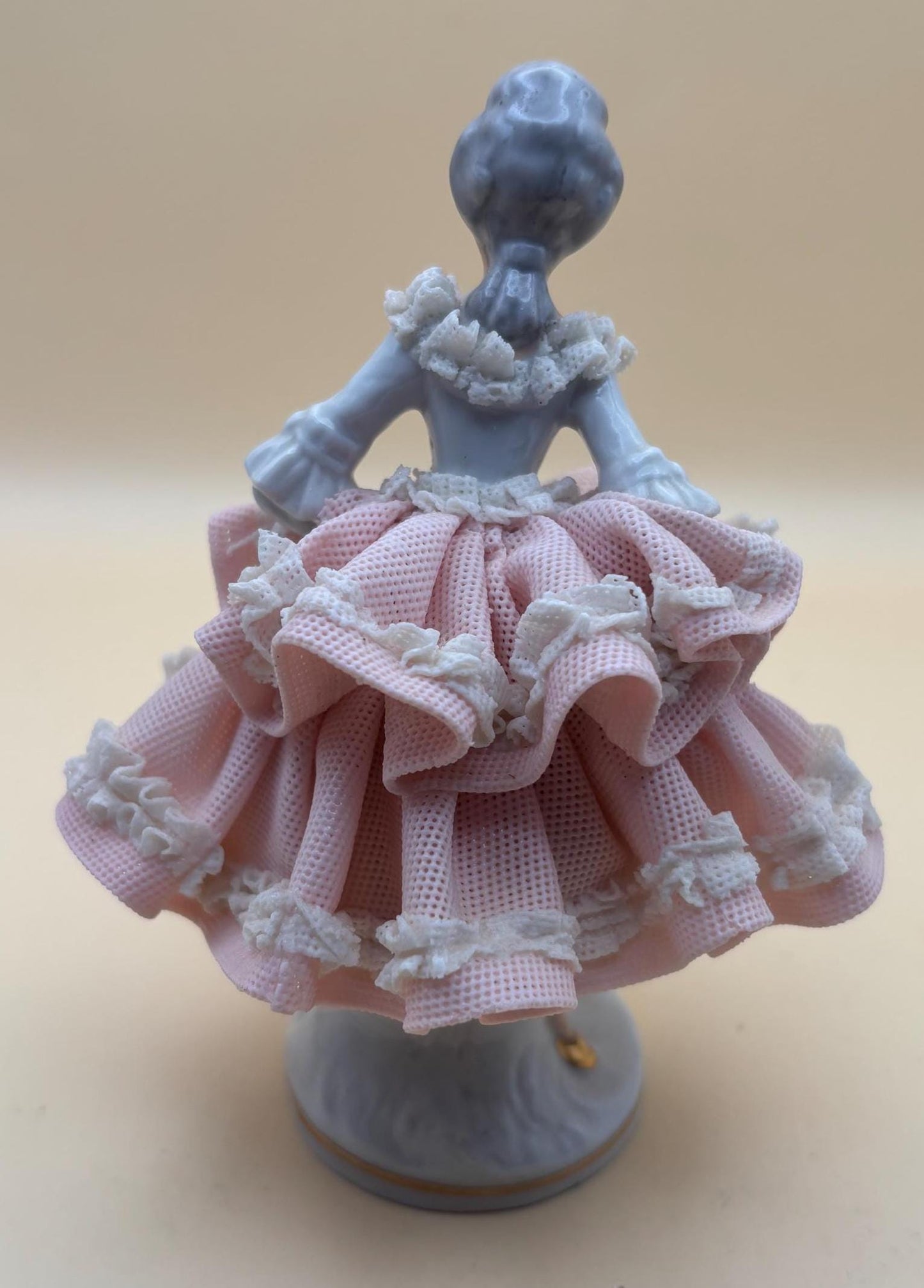 Vintage Dresden Dancer Porcelain Lace Woman Figurine Made in West Germany Dancer Girl Figurine Lover Antiques and Vintage