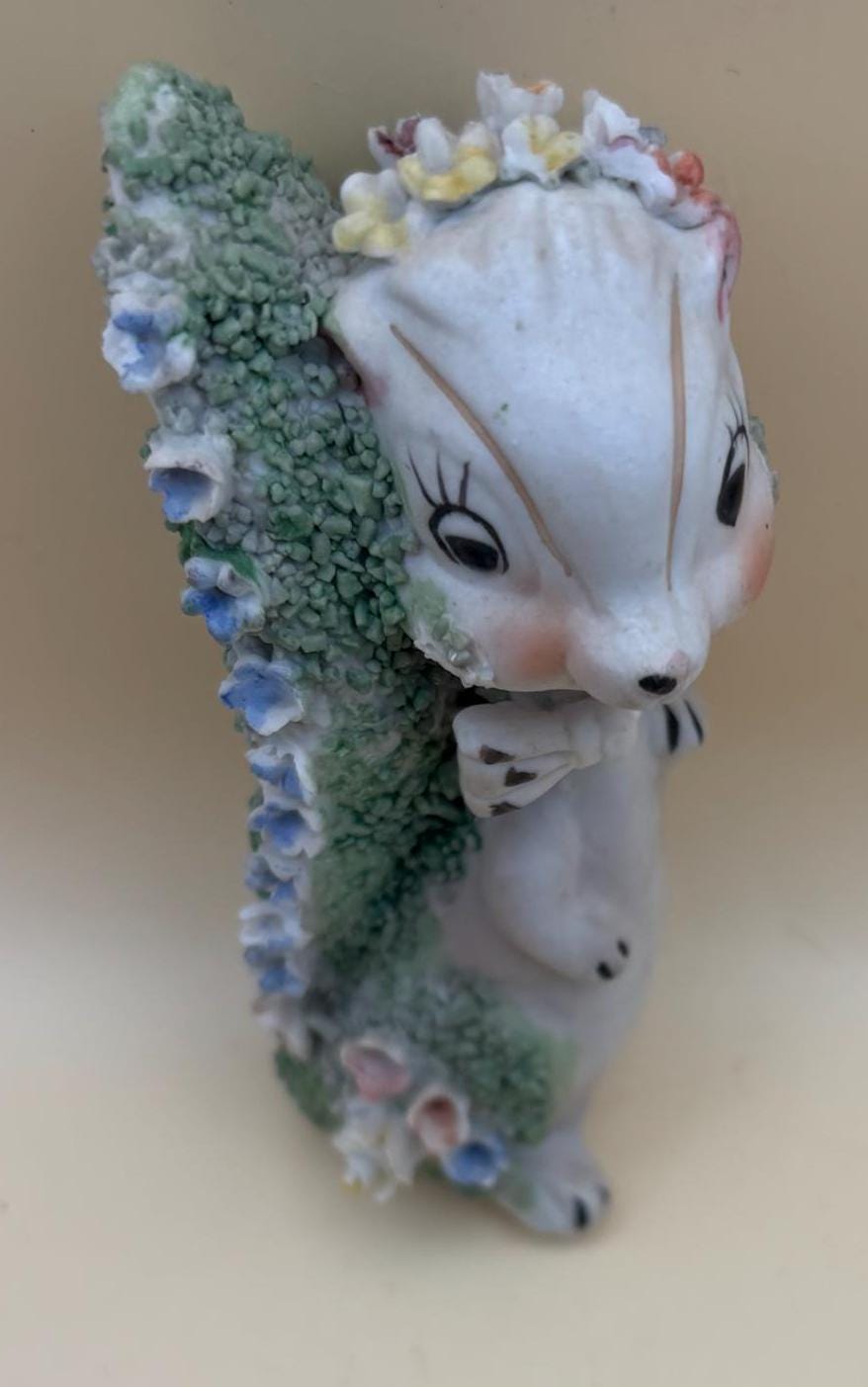 Vintage Lefton Anthropomorphic Squirrel Figurine Playful Fine China Animals in Nature Art Work Figurine Lover Antiques and Vintage