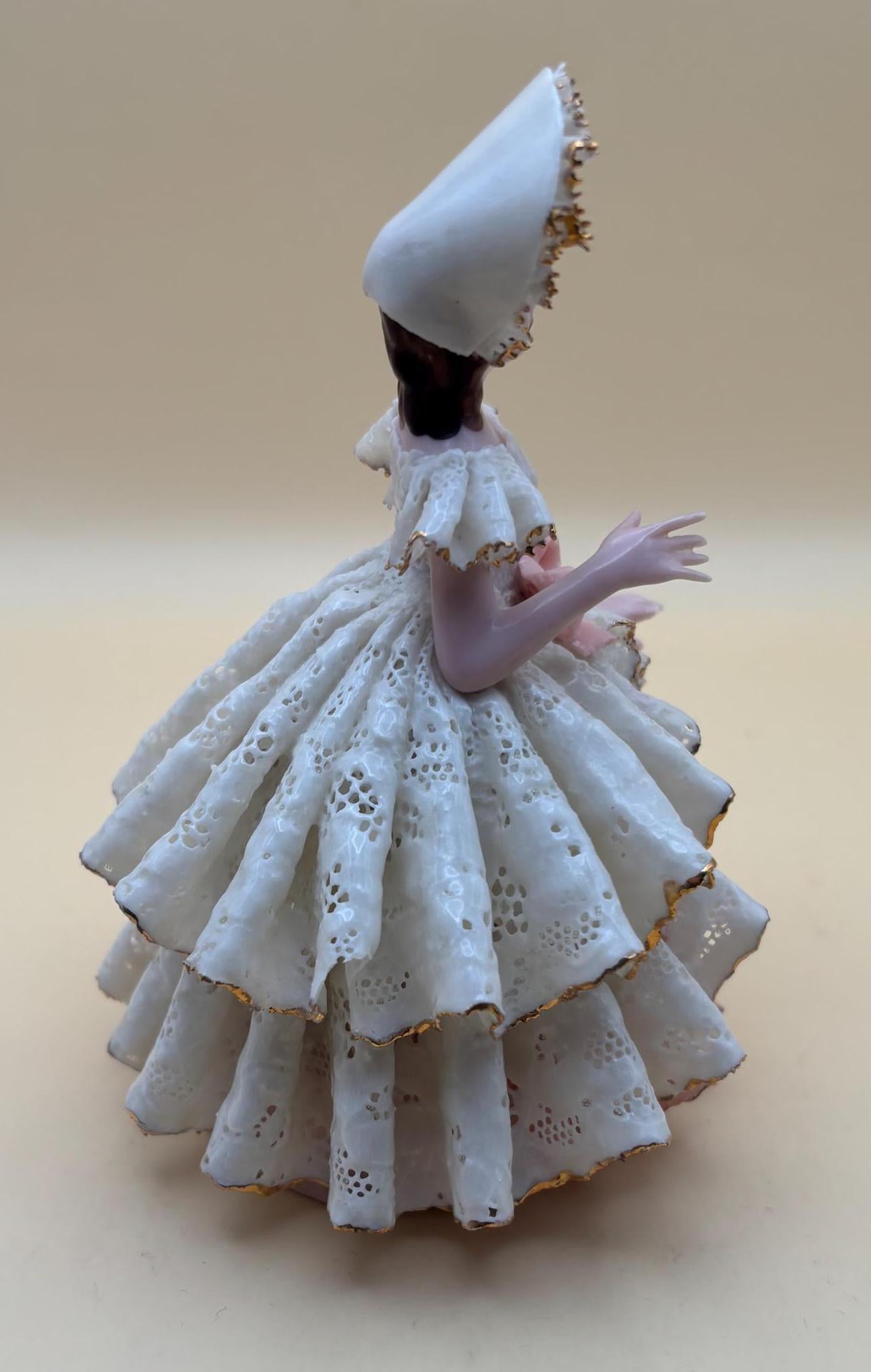 Vintage Original Heirlooms Arlene Signed Number 31 Fine China Girl Figurine Lover Antiques and Vintage