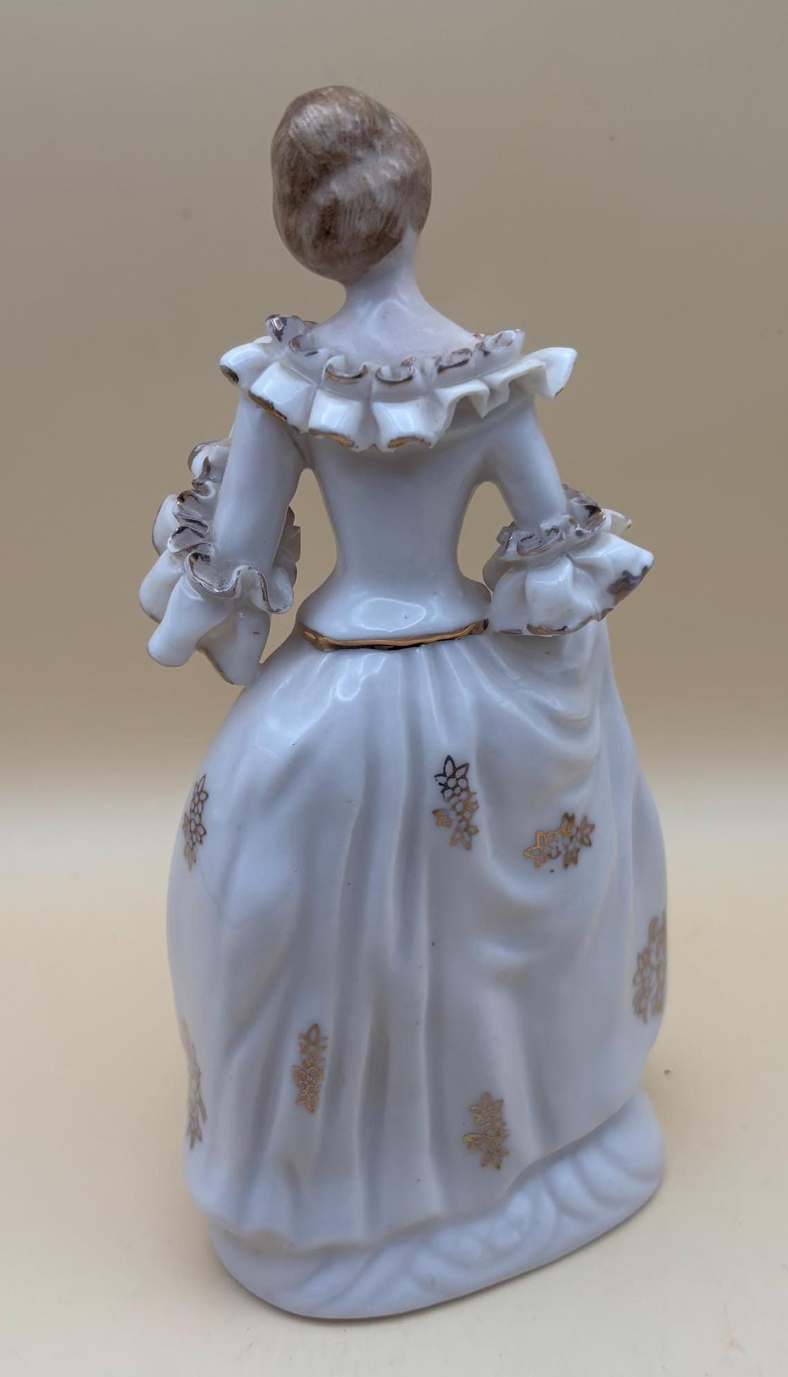 Vintage Victorian RELCO Woman Hand Painted Bone China Figurine Fancy Woman Lover Antiques and Vintage