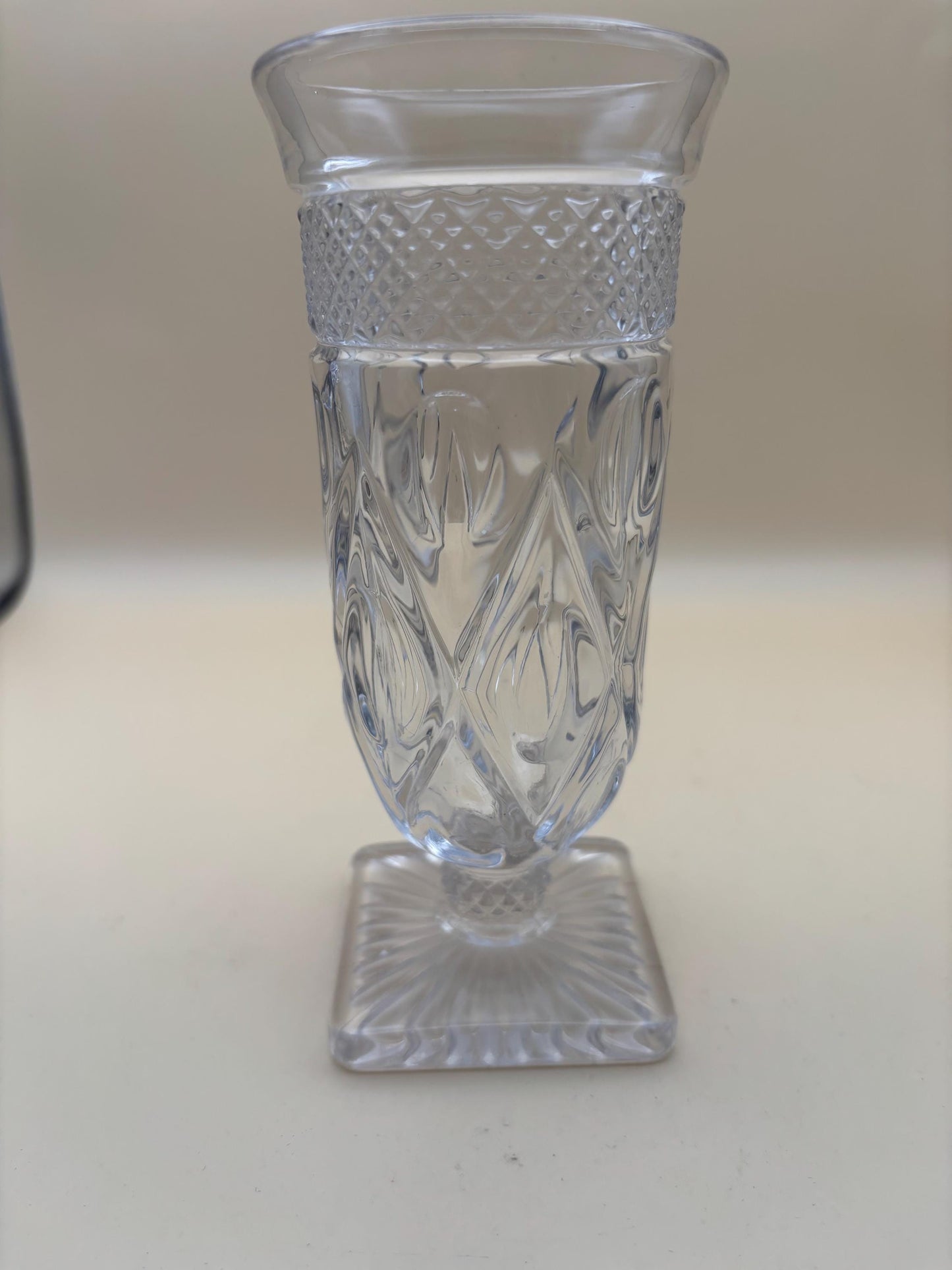 Vintage Duncan & Miller Hobnail Champagne Glass with Pedestal Lover Antiques and Vintage