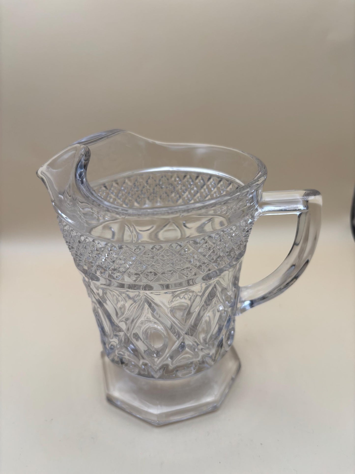Vintage Cape Cod Glass Pitcher or Glass Creamer Footed Imperial Glass Lover Antiques and Vintage