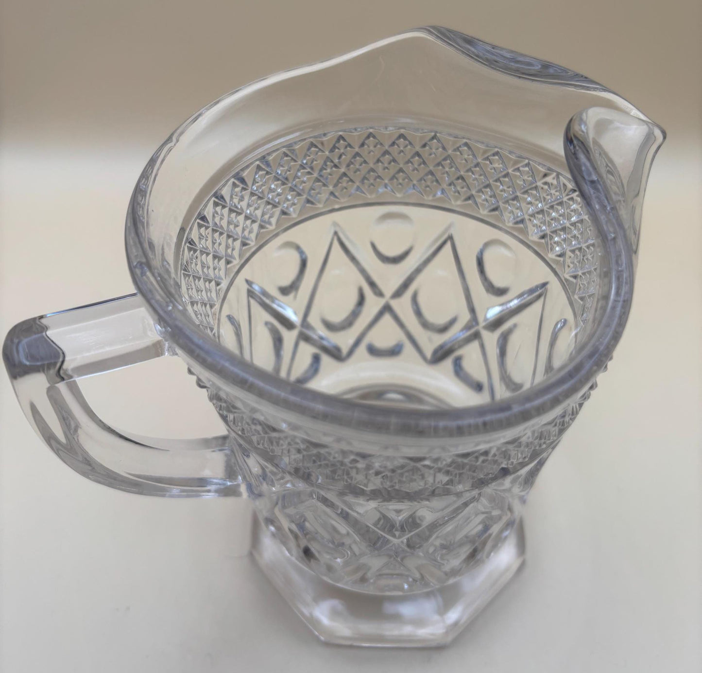 Vintage Cape Cod Glass Pitcher or Glass Creamer Footed Imperial Glass Lover Antiques and Vintage